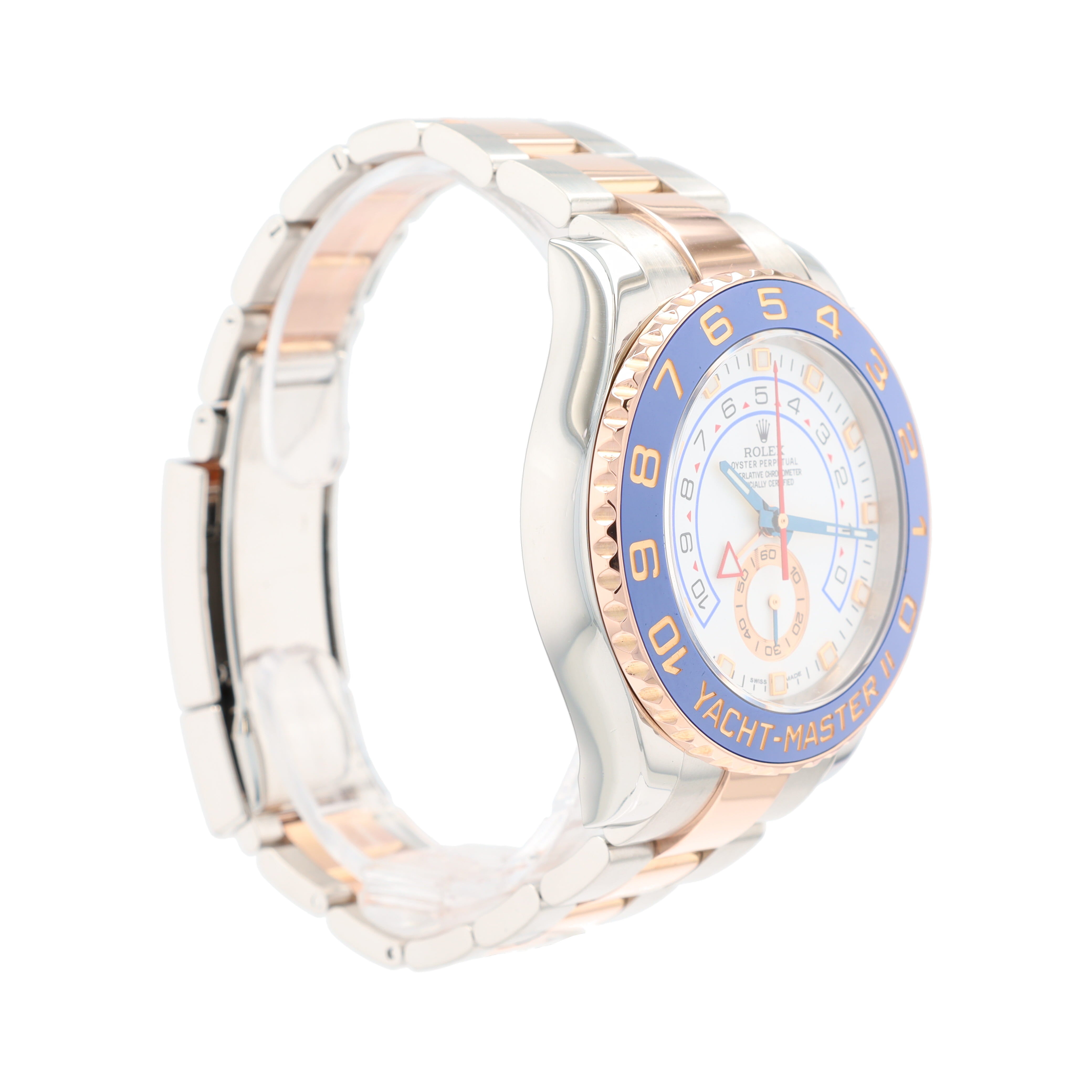 Rolex Yacht-Master II 116681M 44mm White Luminous Dial Rotatable Ceramic Bezel Oyster Band