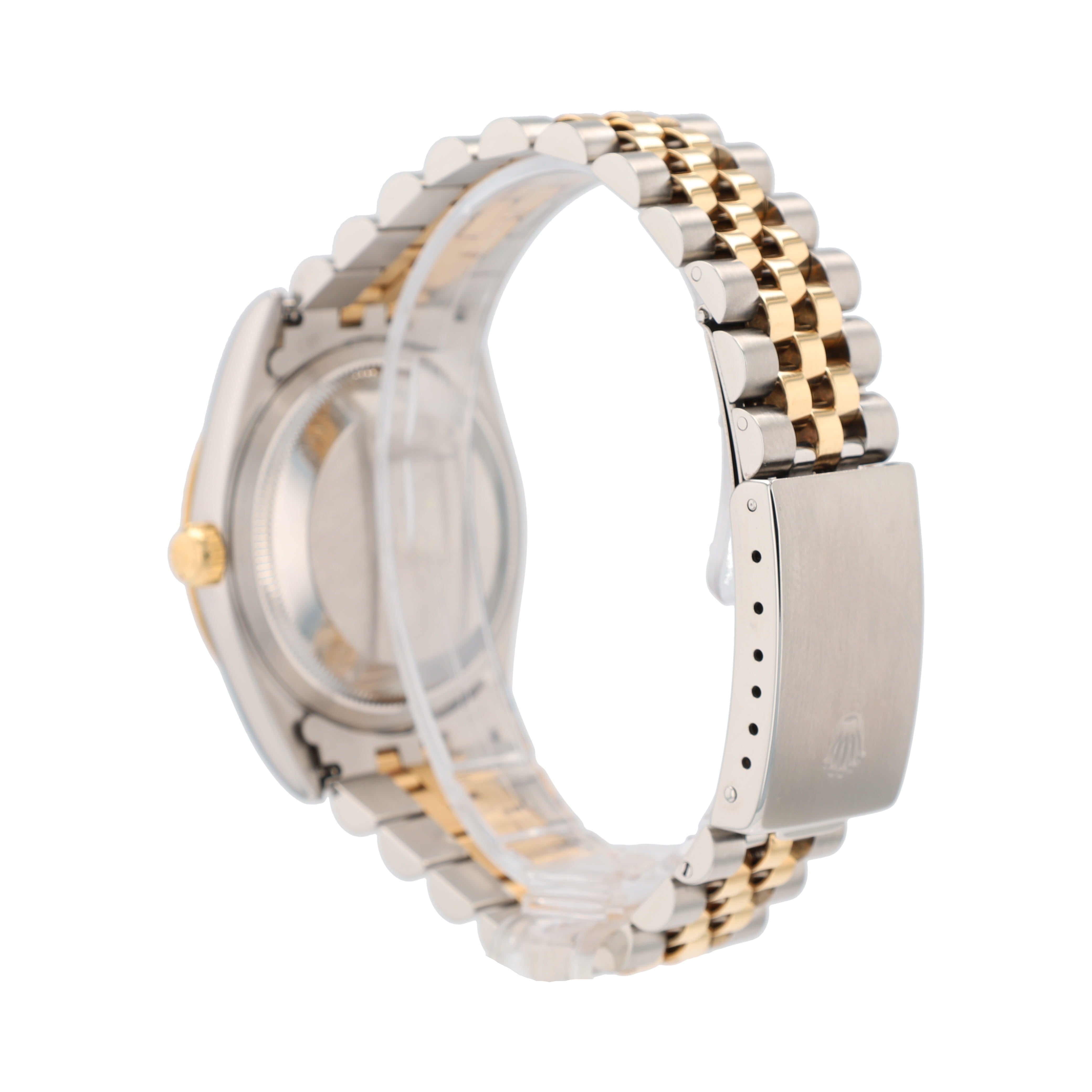 B&P Rolex Datejust 16233 36mm Ivory Roman Numeral Dial Fluted Bezel Jubilee Band - Luxuriant Concierge