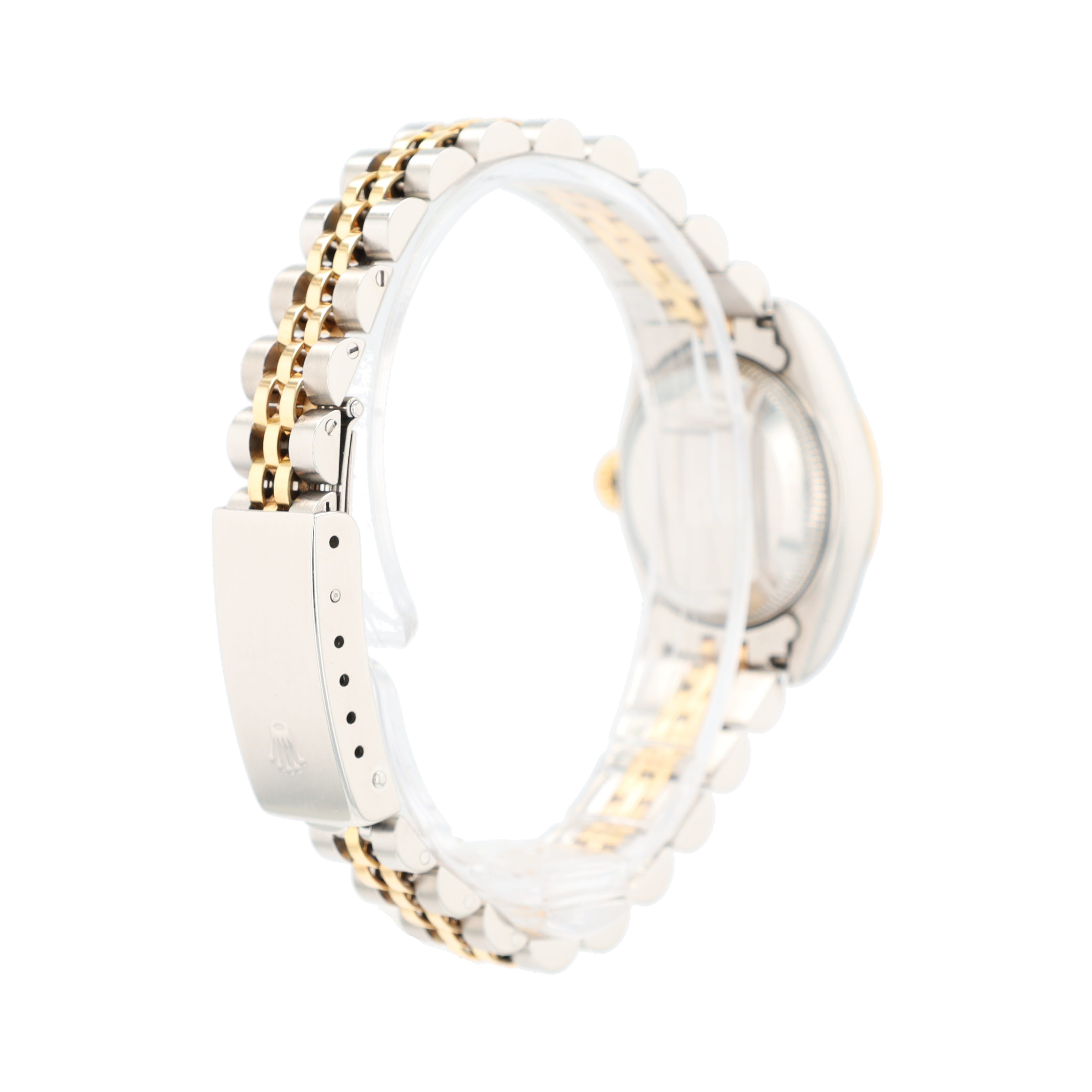 B&P Rolex Datejust 69173 26mm Champagne Diamonds (N.S) Dial Fluted Bezel Jubilee Band - Luxuriant Concierge