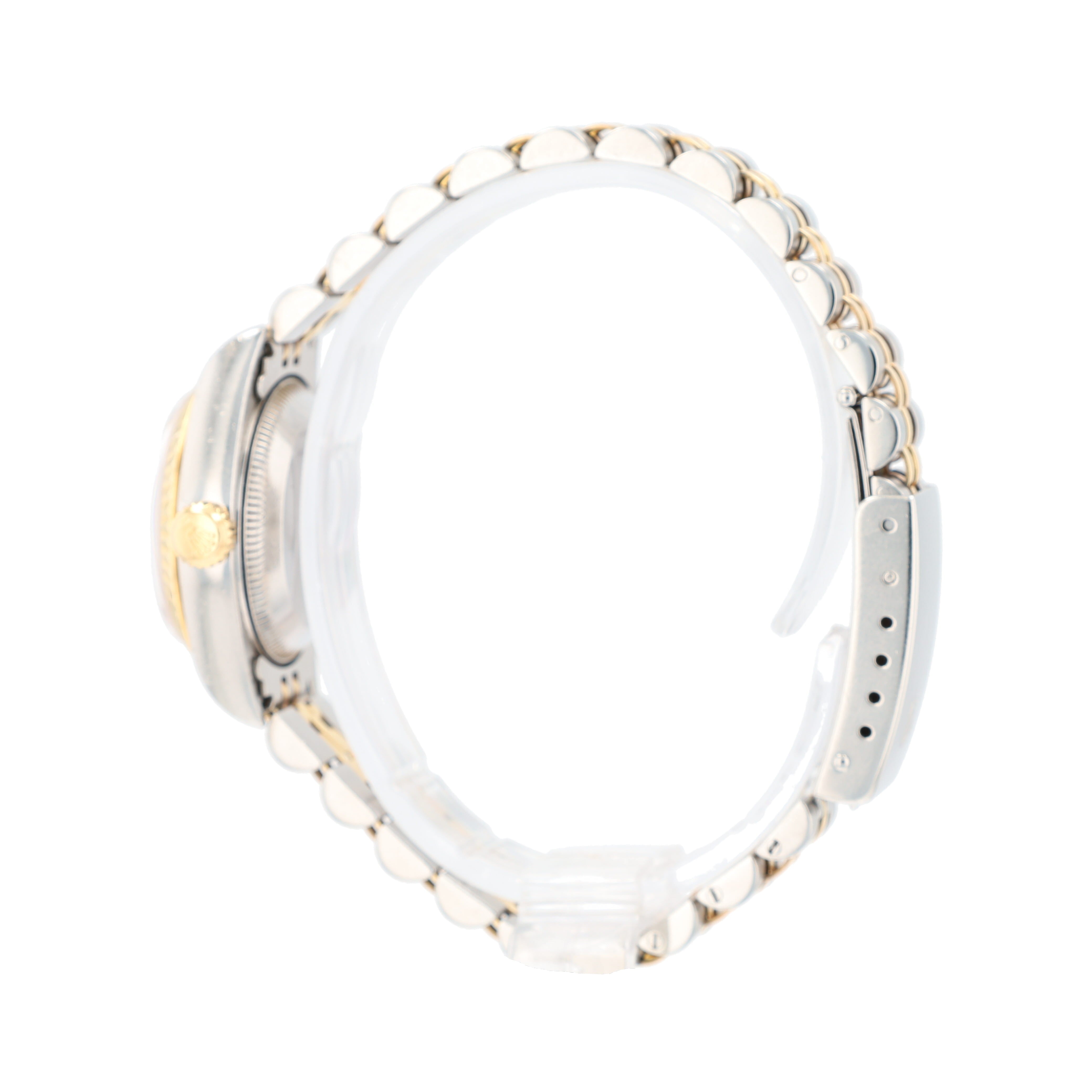 B&P Rolex Datejust 69173 26mm Champagne Diamonds (N.S) Dial Fluted Bezel Jubilee Band - Luxuriant Concierge