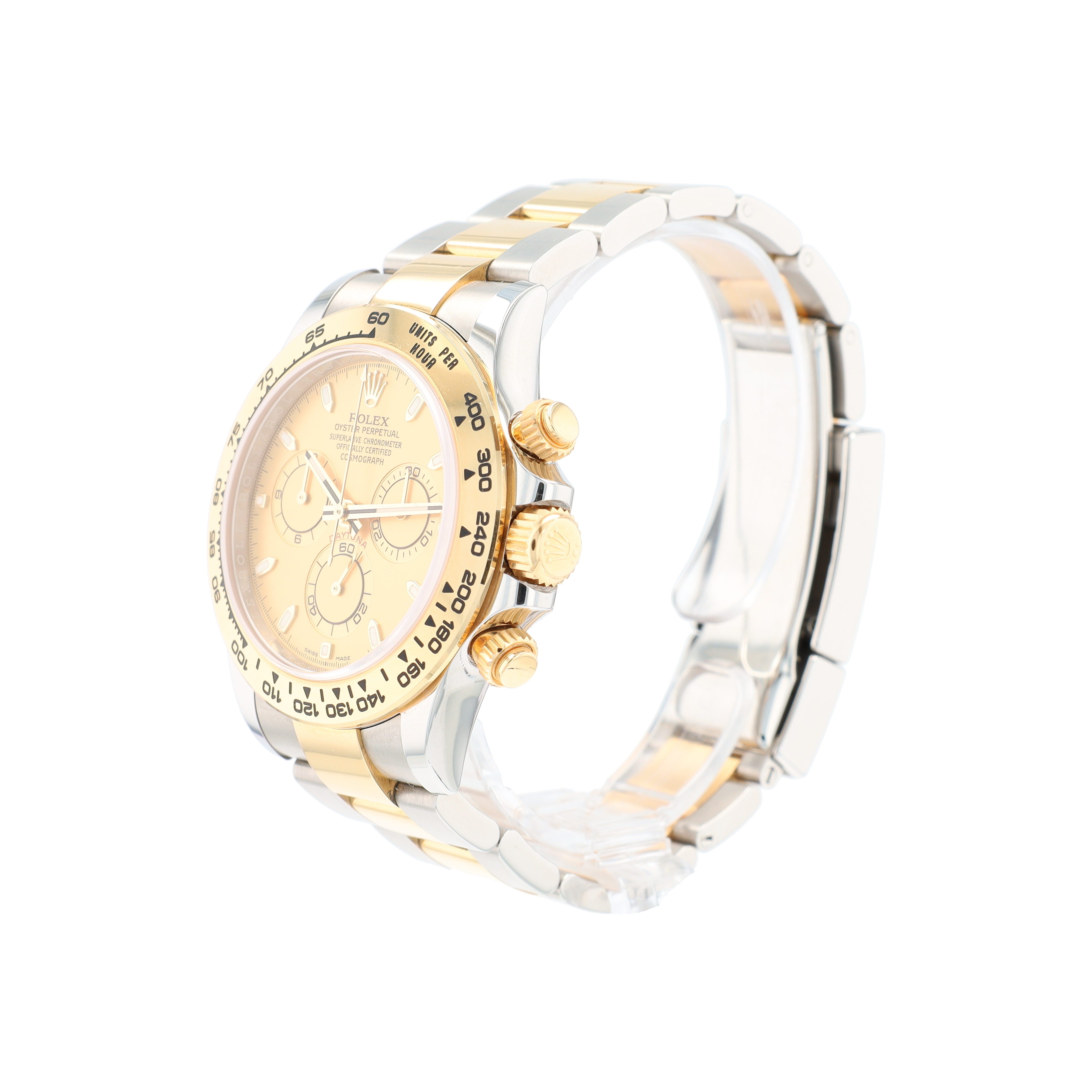 B&P Rolex Daytona 116503 40mm Champagne Small Index Luminous Dial Tachymetre Bezel Oyster Band