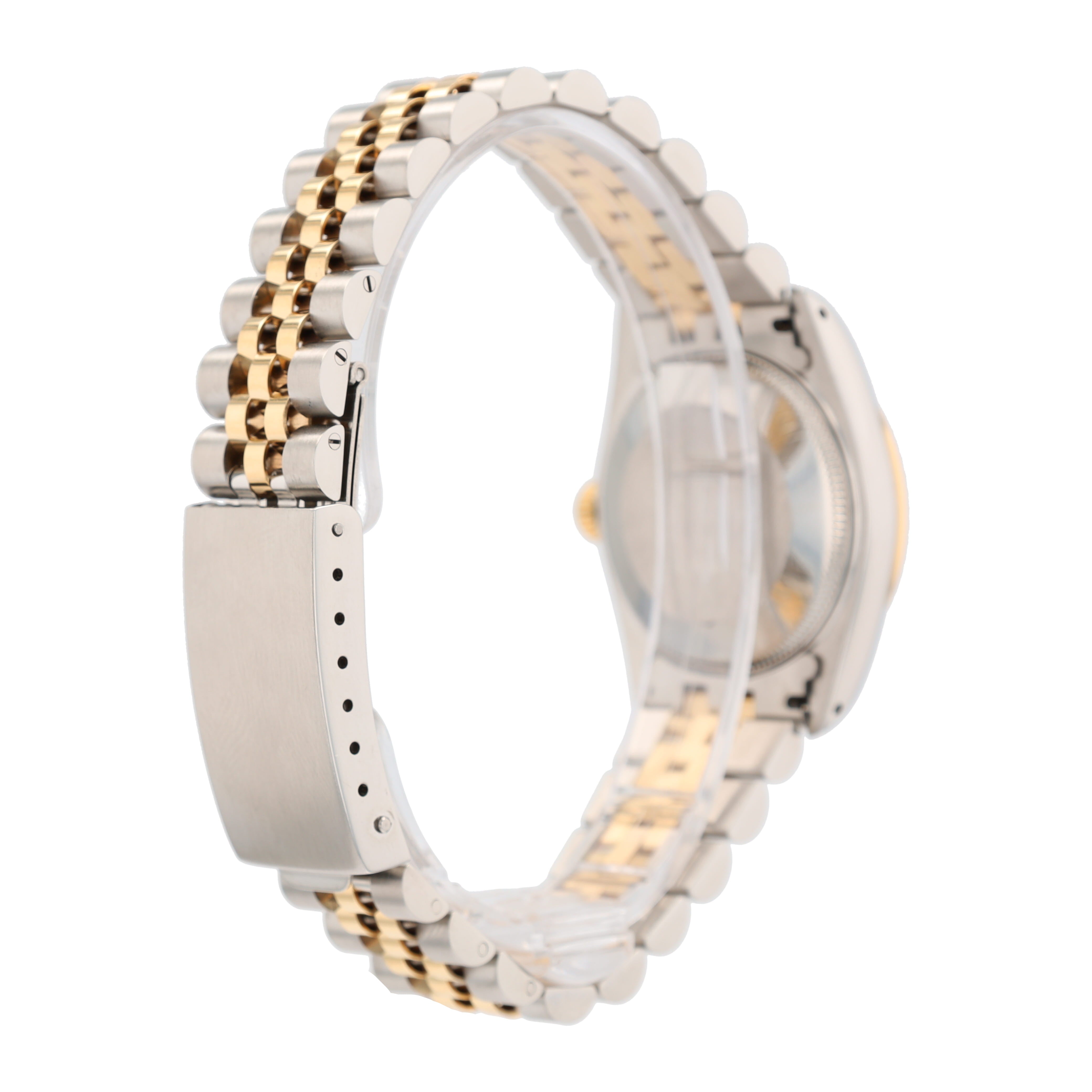 B&P Rolex Datejust 68273 31mm Champagne Index Dial Fluted Bezel Jubilee Band - Luxuriant Concierge