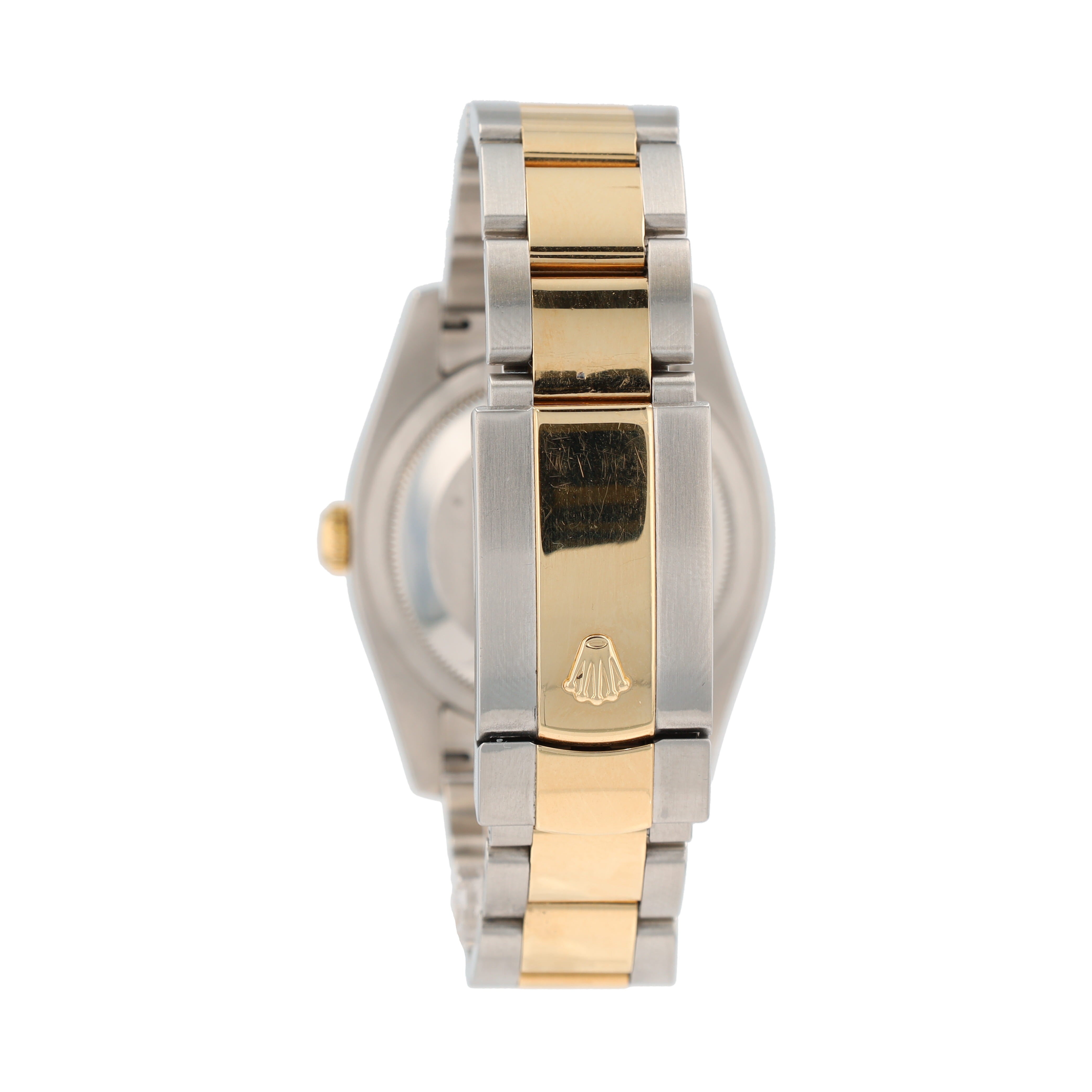 Rolex Datejust 116263 36mm Champagne Index Luminous Dial Turn-O-Graph Bezel Oyster Band