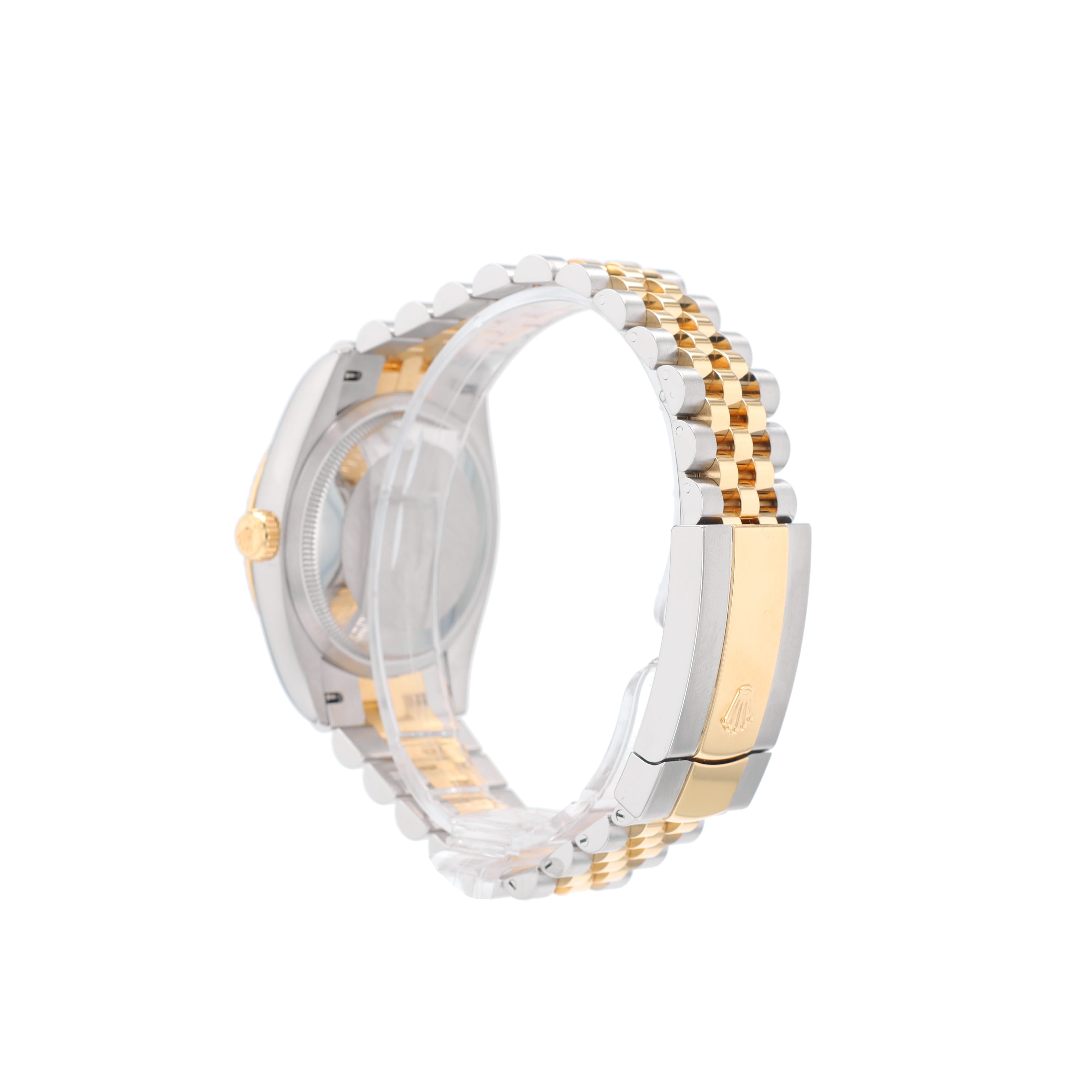 Rolex Datejust 126233 36mm Champagne Motif Index Luminous Dial Fluted Bezel Jubilee Band - Luxuriant Concierge