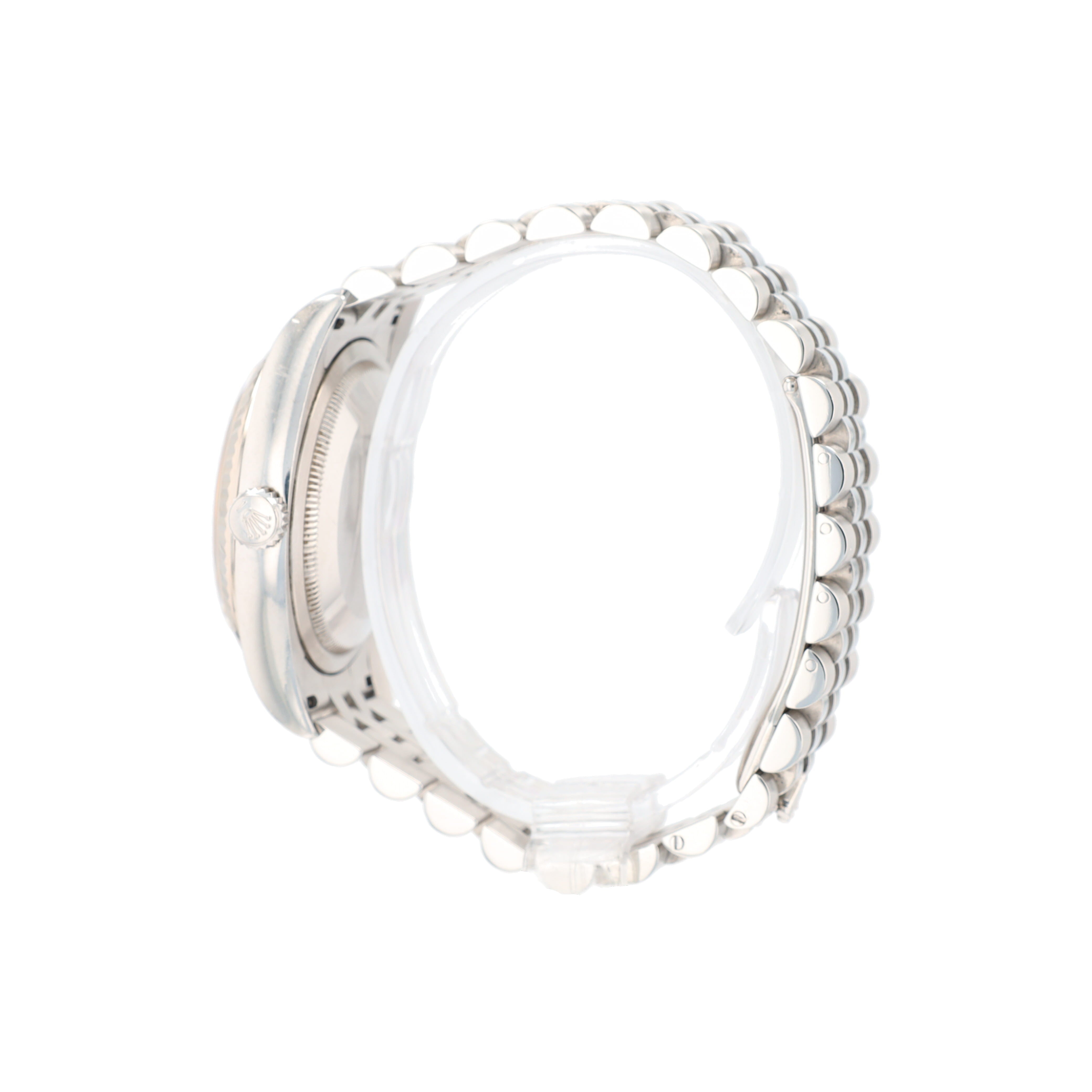 B&P Rolex Datejust 116234 36mm Blue Diamond (N.S) Dial Fluted Bezel Jubilee Band - Luxuriant Concierge