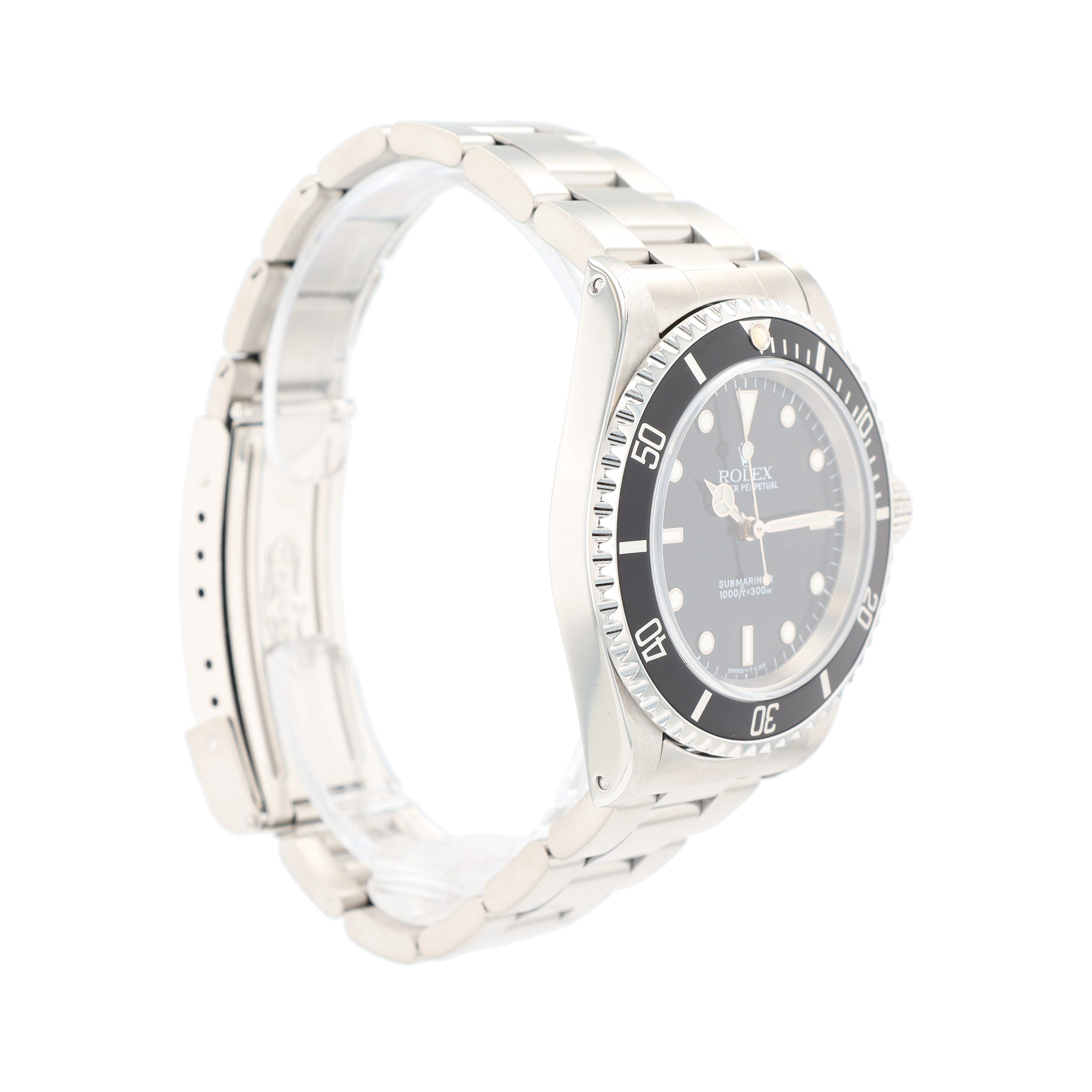 Rolex Submariner 14060 40mm Black Luminous Dial Rotatable Bezel w/ Black Insert Bezel Oyster Band - Luxuriant Concierge