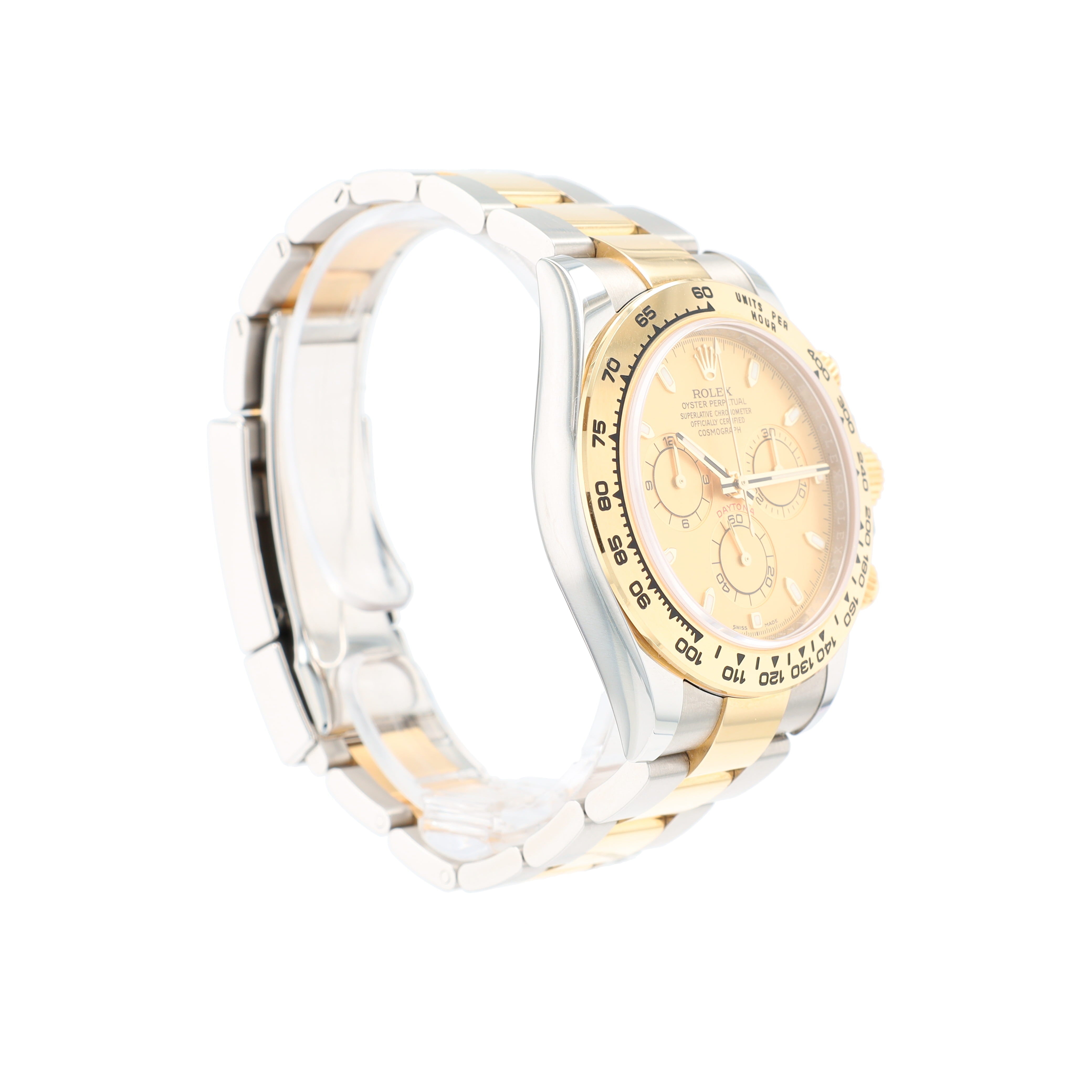 B&P Rolex Daytona 116503 40mm Champagne Small Index Luminous Dial Tachymetre Bezel Oyster Band