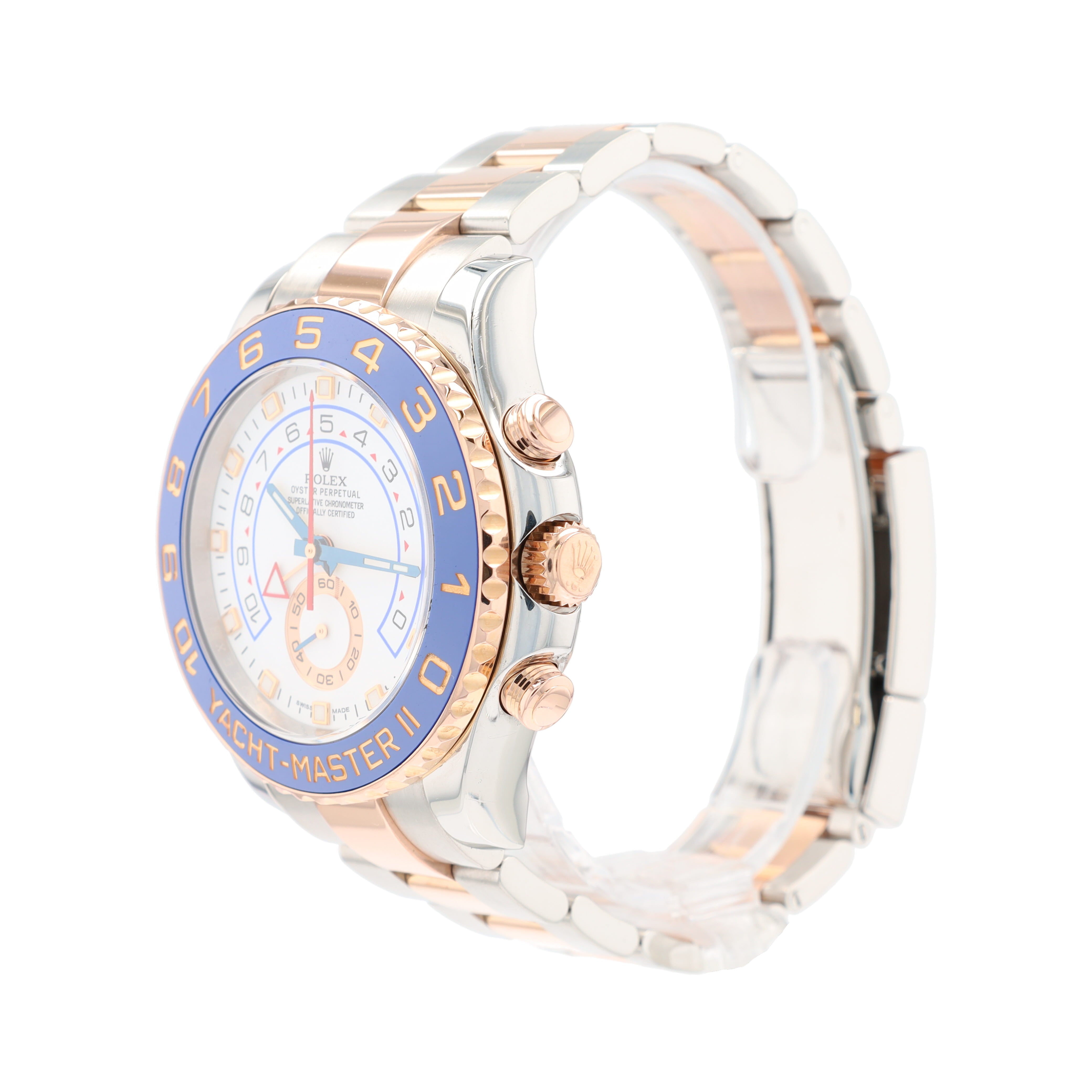 Rolex Yacht-Master II 116681M 44mm White Luminous Dial Rotatable Ceramic Bezel Oyster Band