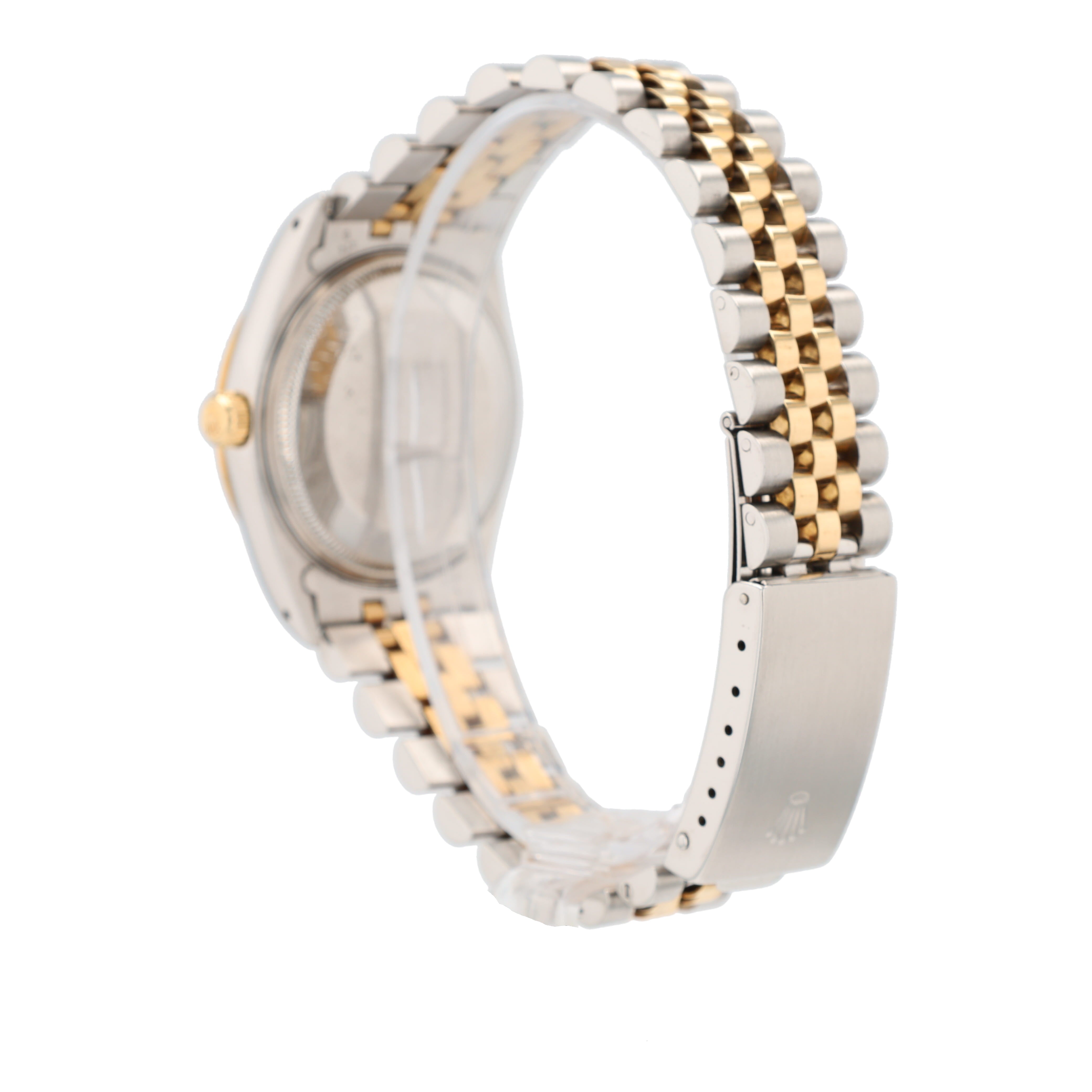 Rolex Oyster Perpetual 14233 36mm Champagne Index Dial Bezel Jubilee Band