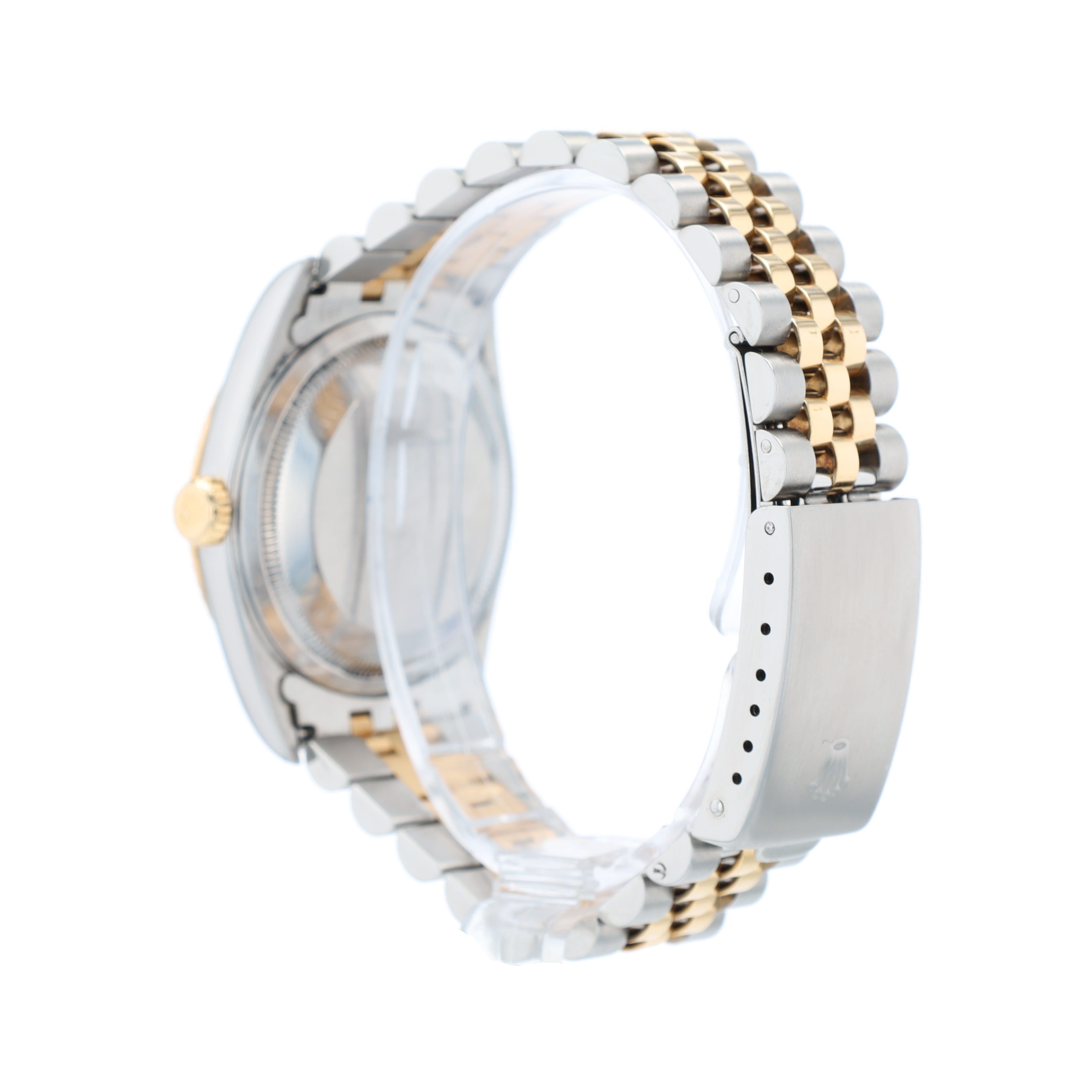 Rolex Datejust 16233 36mm White Roman Numeral Dial Fluted Bezel Jubilee Band