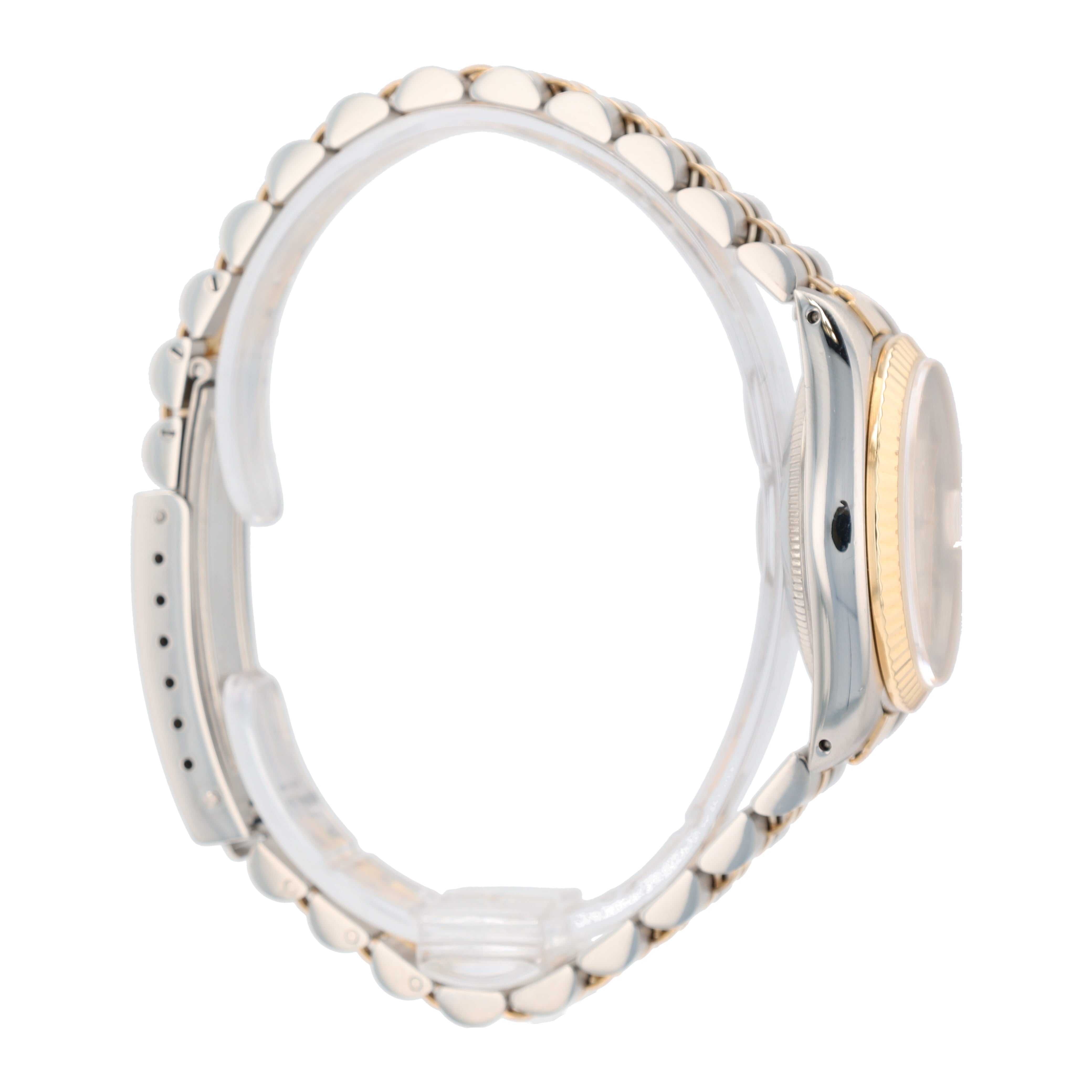 B&P Rolex Datejust 68273 31mm Champagne Index Dial Fluted Bezel Jubilee Band - Luxuriant Concierge