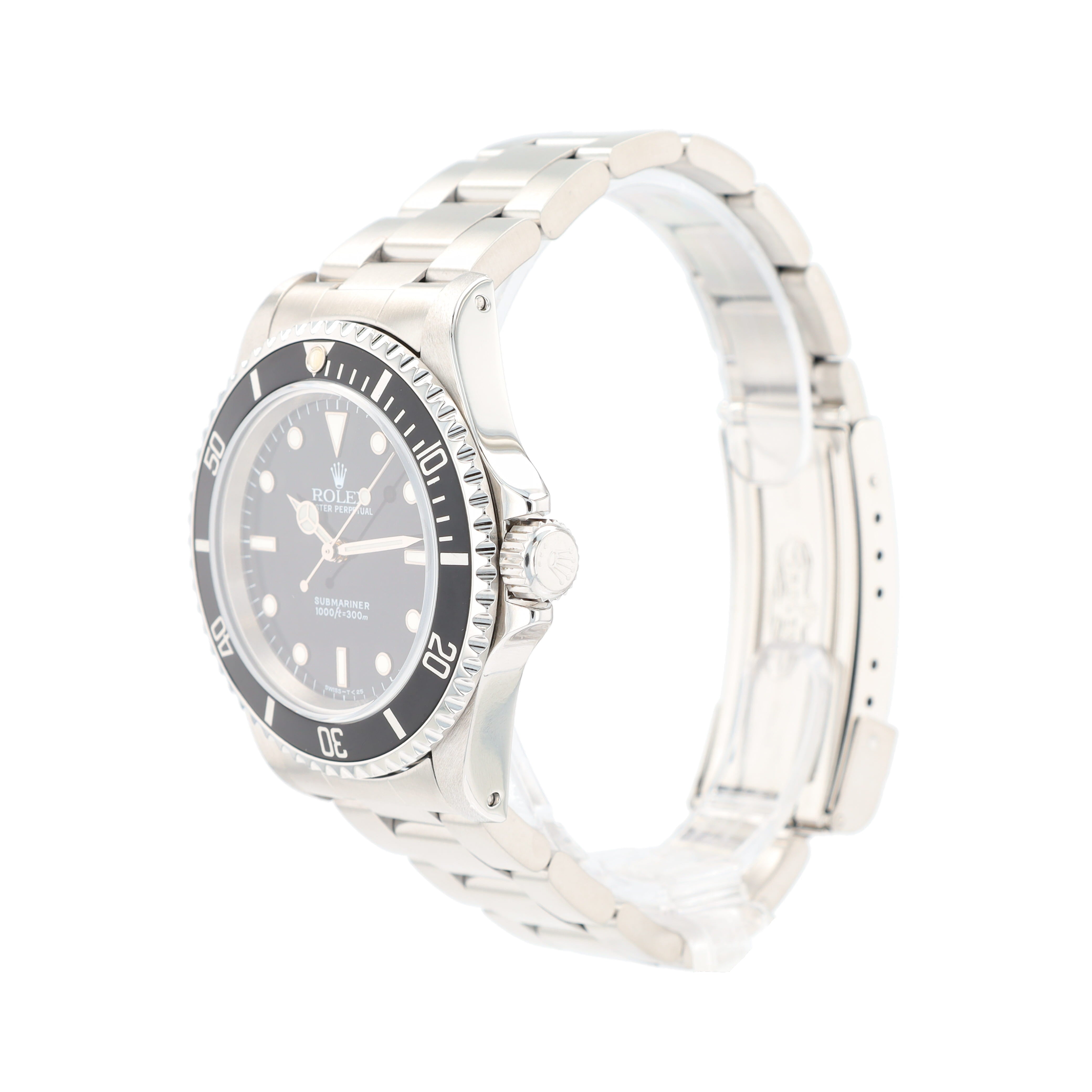 Rolex Submariner 14060 40mm Black Luminous Dial Rotatable Bezel w/ Black Insert Bezel Oyster Band - Luxuriant Concierge