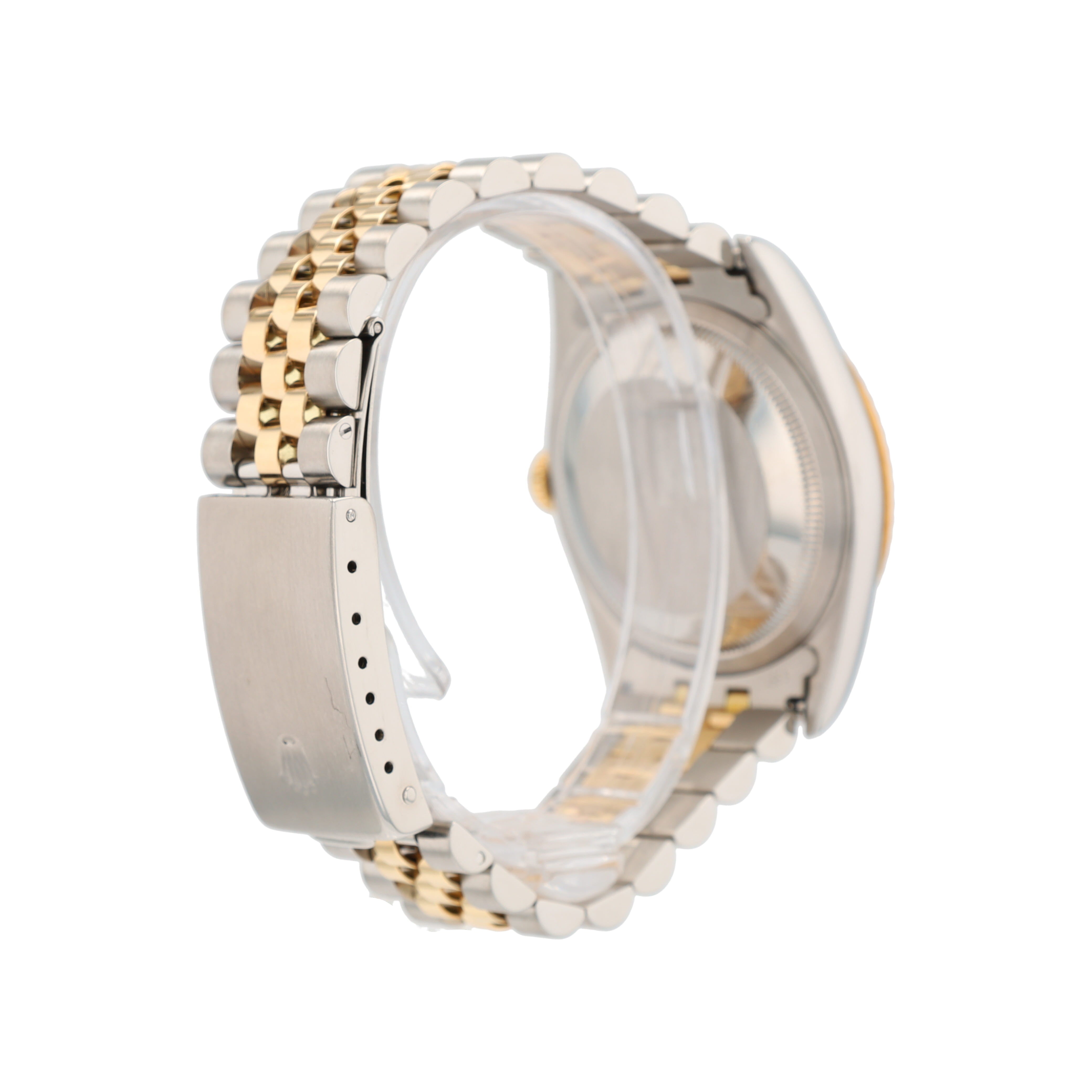 Rolex Datejust 16233 36mm White Roman Numeral Dial Fluted Bezel Jubilee Band