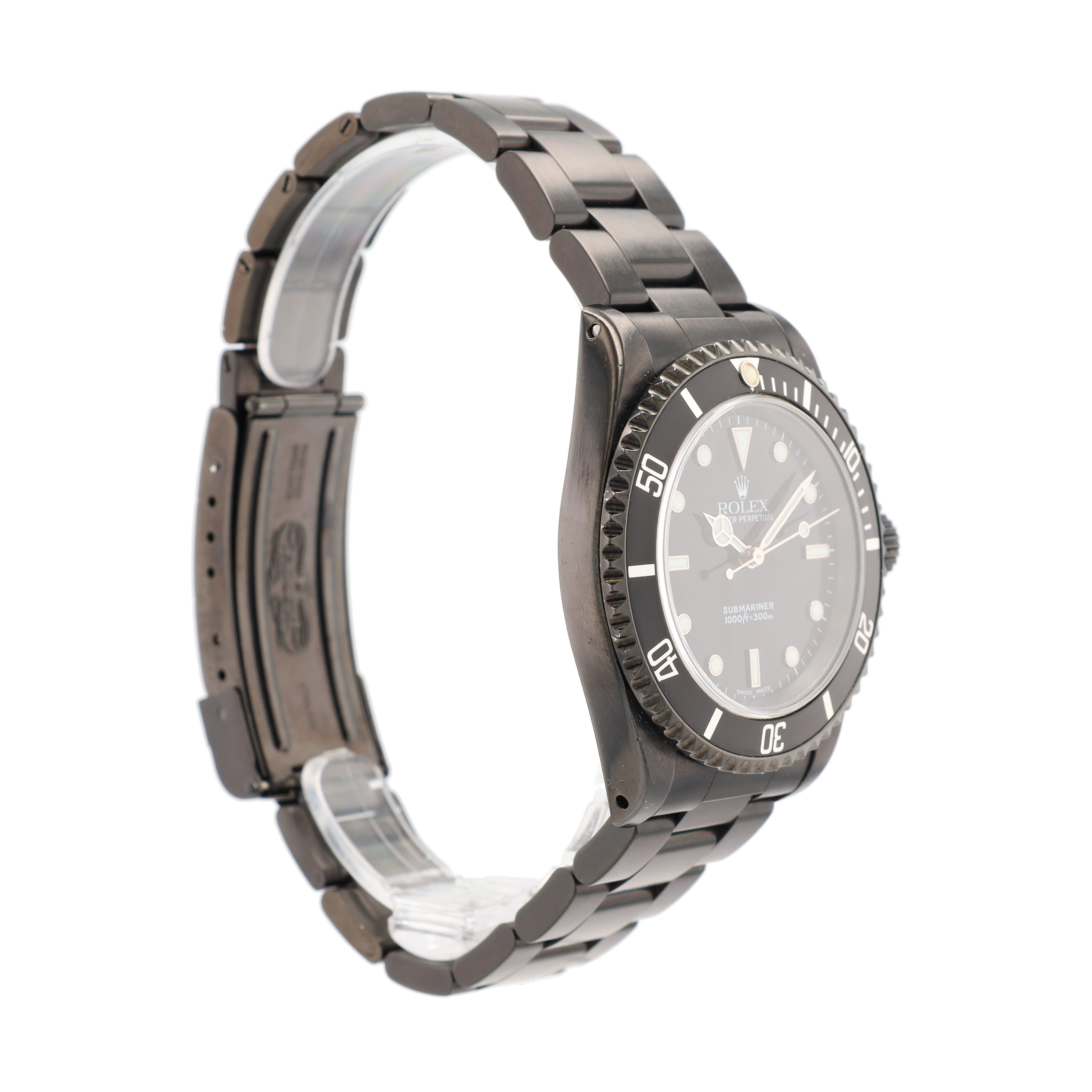 Rolex Submariner - NO DATE 14060M 40mm Black Luminous Marker Dial Rotating Bezel with Black Insert - Black PVS Bezel Oyster Band
