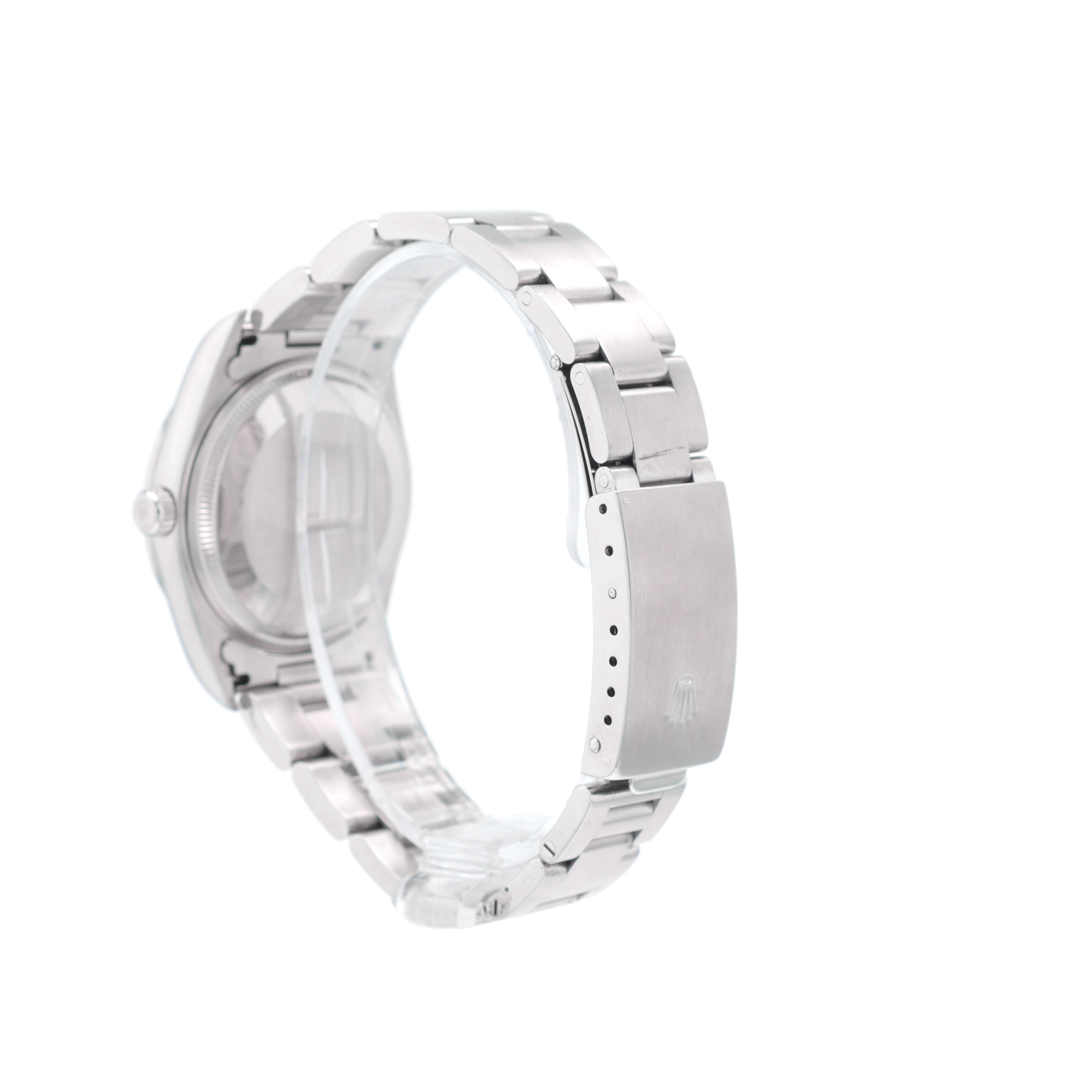 Rolex Date 15200 34mm Silver Index Dial Smooth Bezel Oyster Band - Luxuriant Concierge