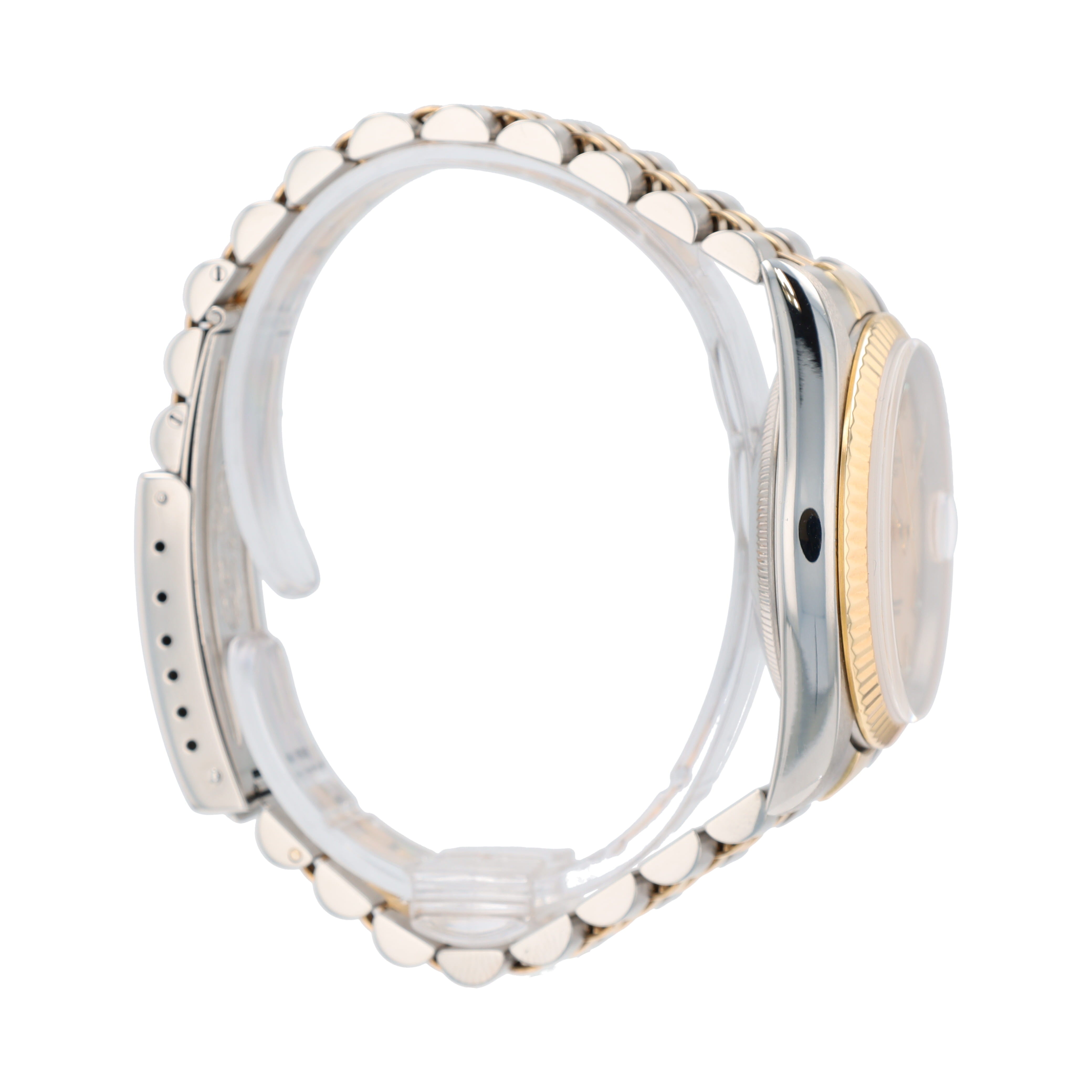 B&P Rolex Datejust 16233 36mm Ivory Roman Numeral Dial Fluted Bezel Jubilee Band - Luxuriant Concierge