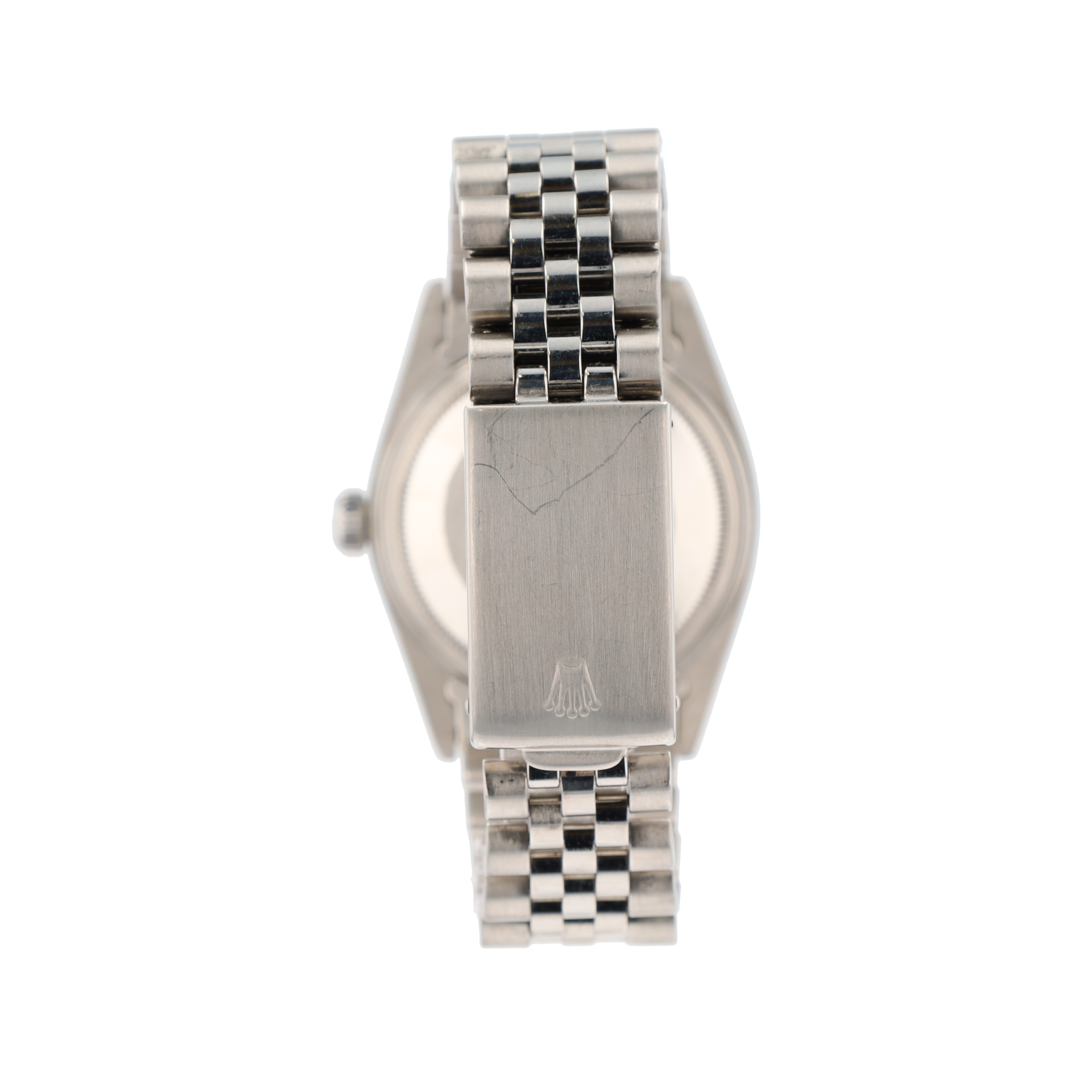 Rolex Datejust  16030 36mm Silver Index Dial Engine-turned Bezel Jubilee Band - Luxuriant Concierge