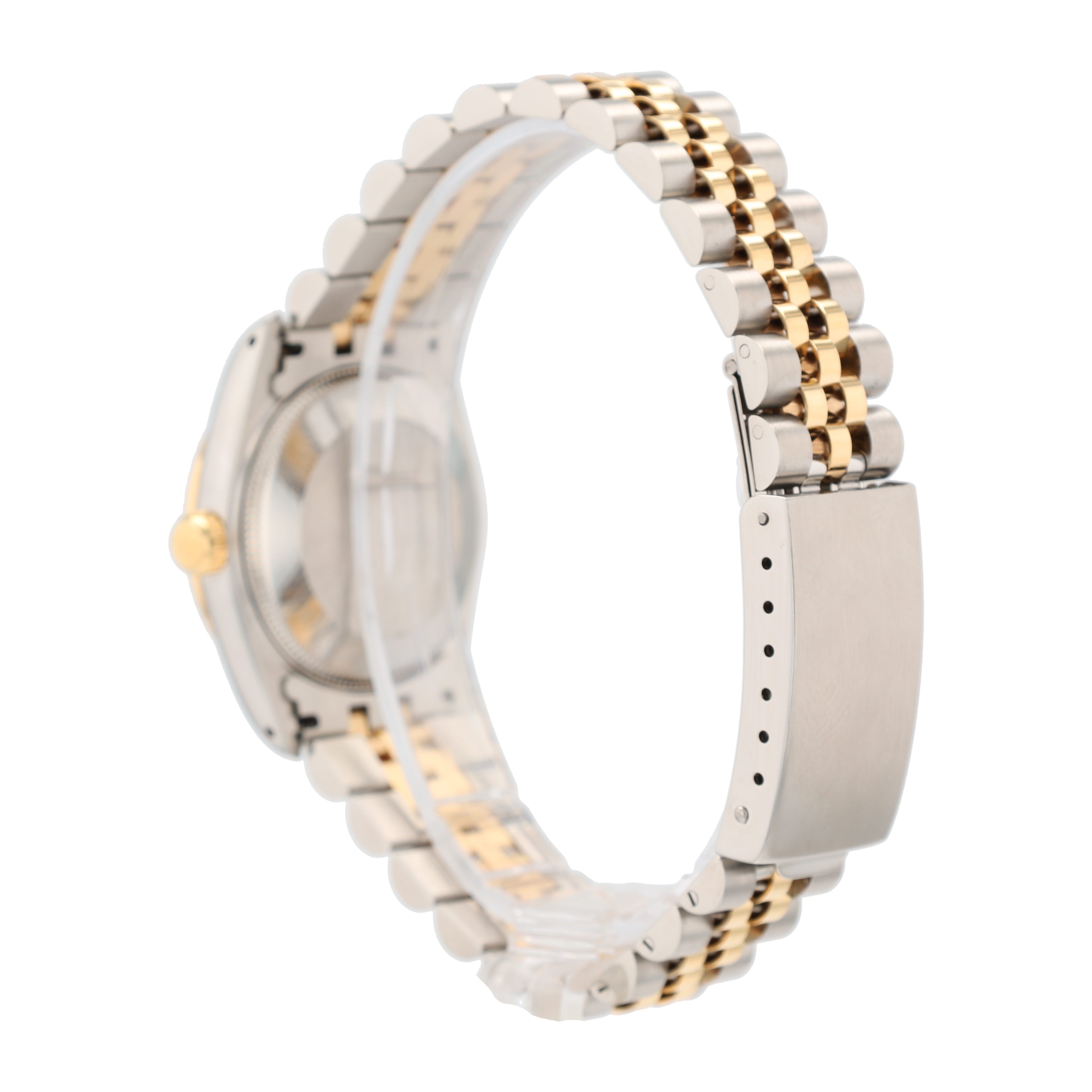 B&P Rolex Datejust 68273 31mm Champagne Index Dial Fluted Bezel Jubilee Band - Luxuriant Concierge