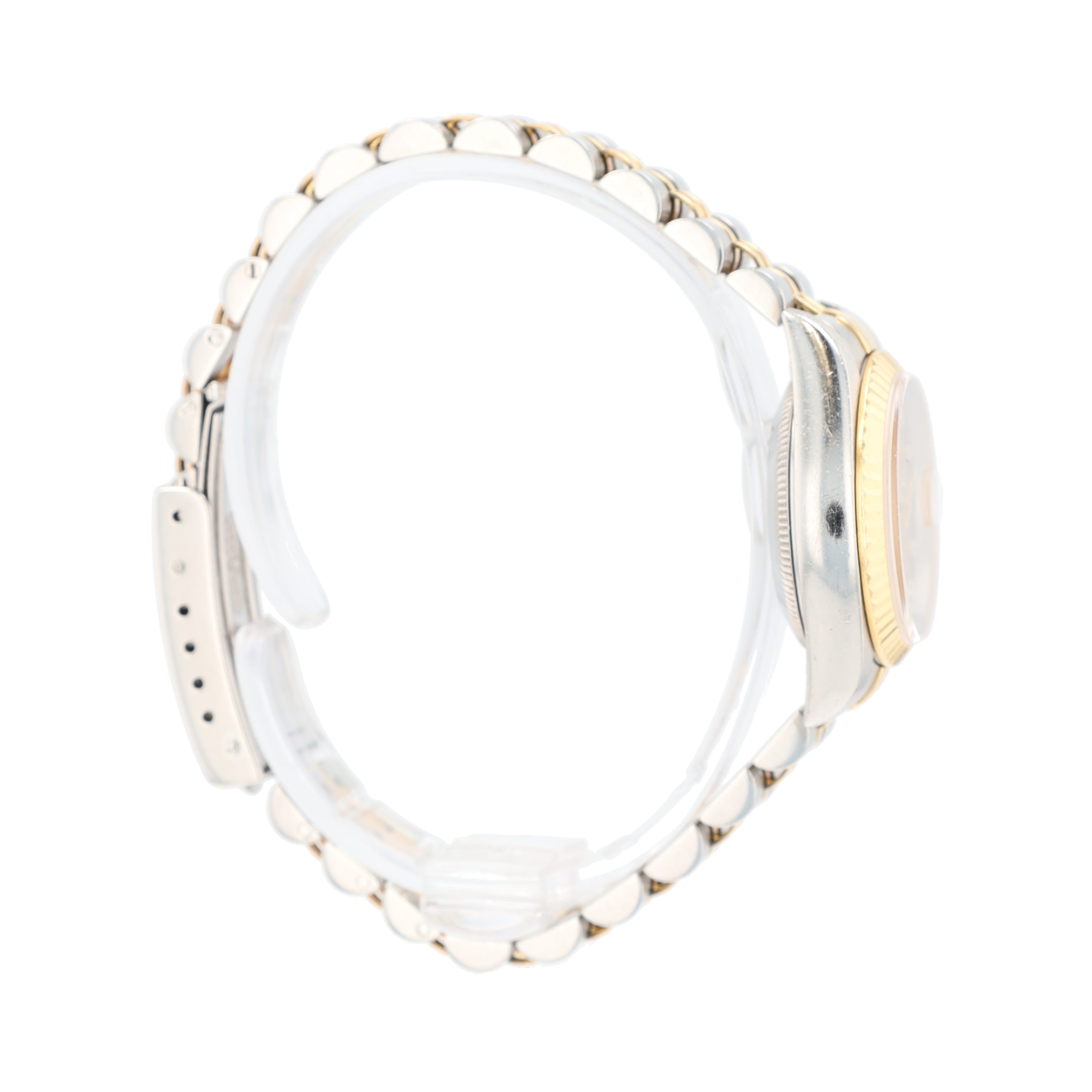 B&P Rolex Datejust 69173 26mm Champagne Diamonds (N.S) Dial Fluted Bezel Jubilee Band - Luxuriant Concierge