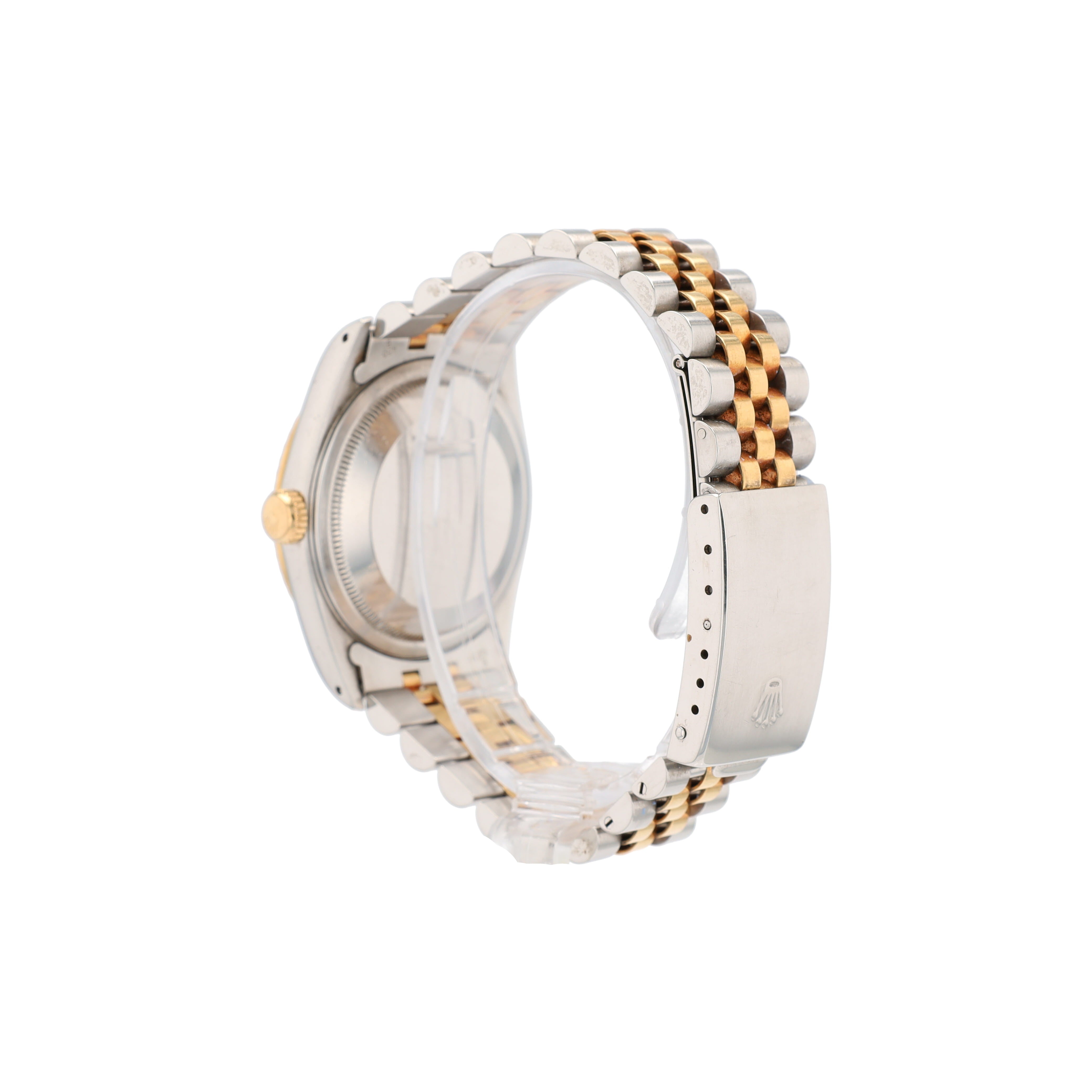 Rolex Datejust 16233 36mm Champagne Diamonds (O.S) Dial Fluted Bezel Jubilee Band