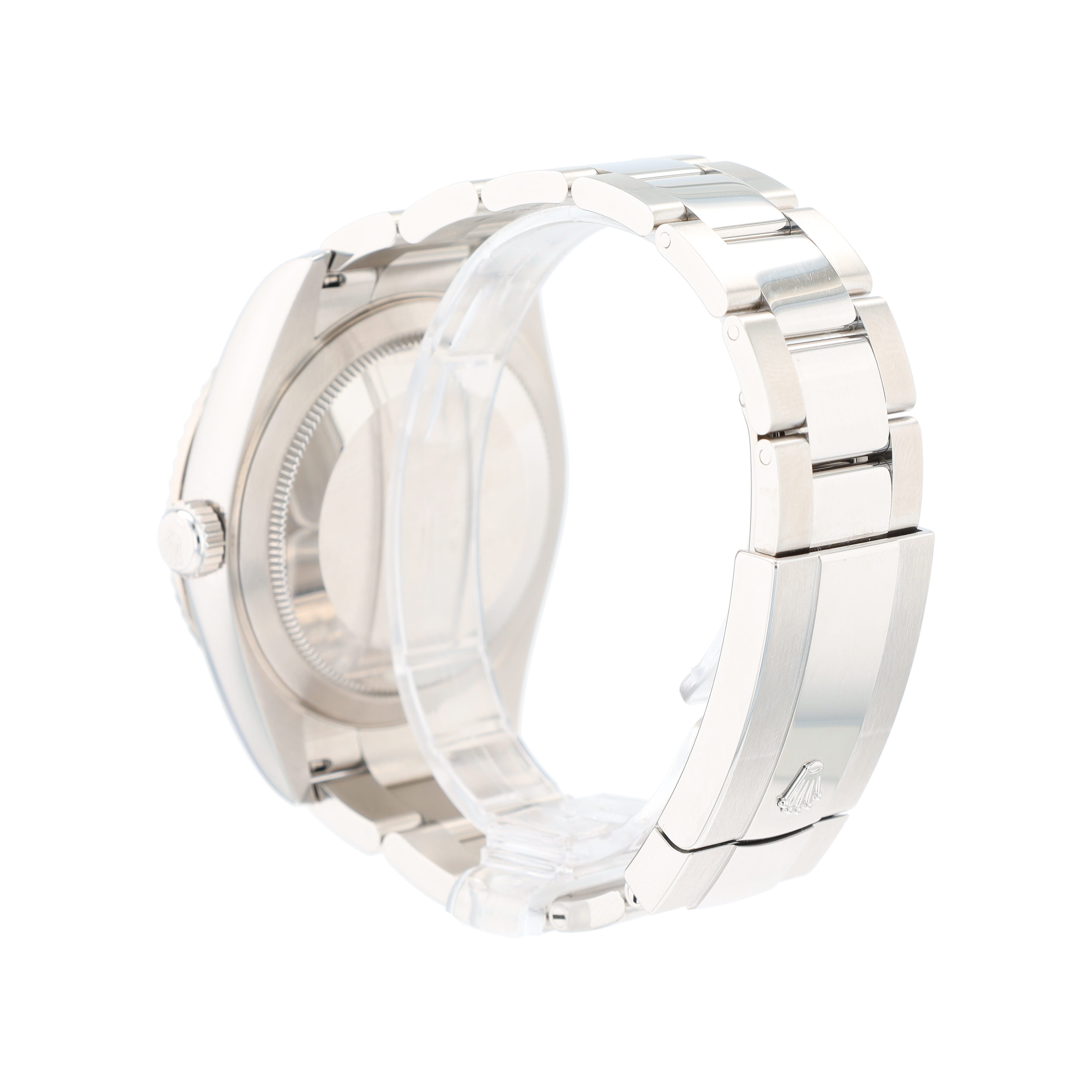 B&P Rolex Sky-Dweller 326934 42mm White Luminous Dial Fluted Bezel Oyster Band