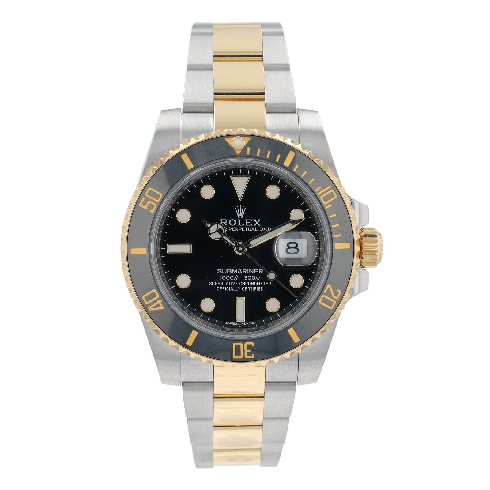 Rolex Submariner 116613LN Black Dial Bezel Two-Tone Oyster 40mm Men's Watch - Luxuriant Concierge