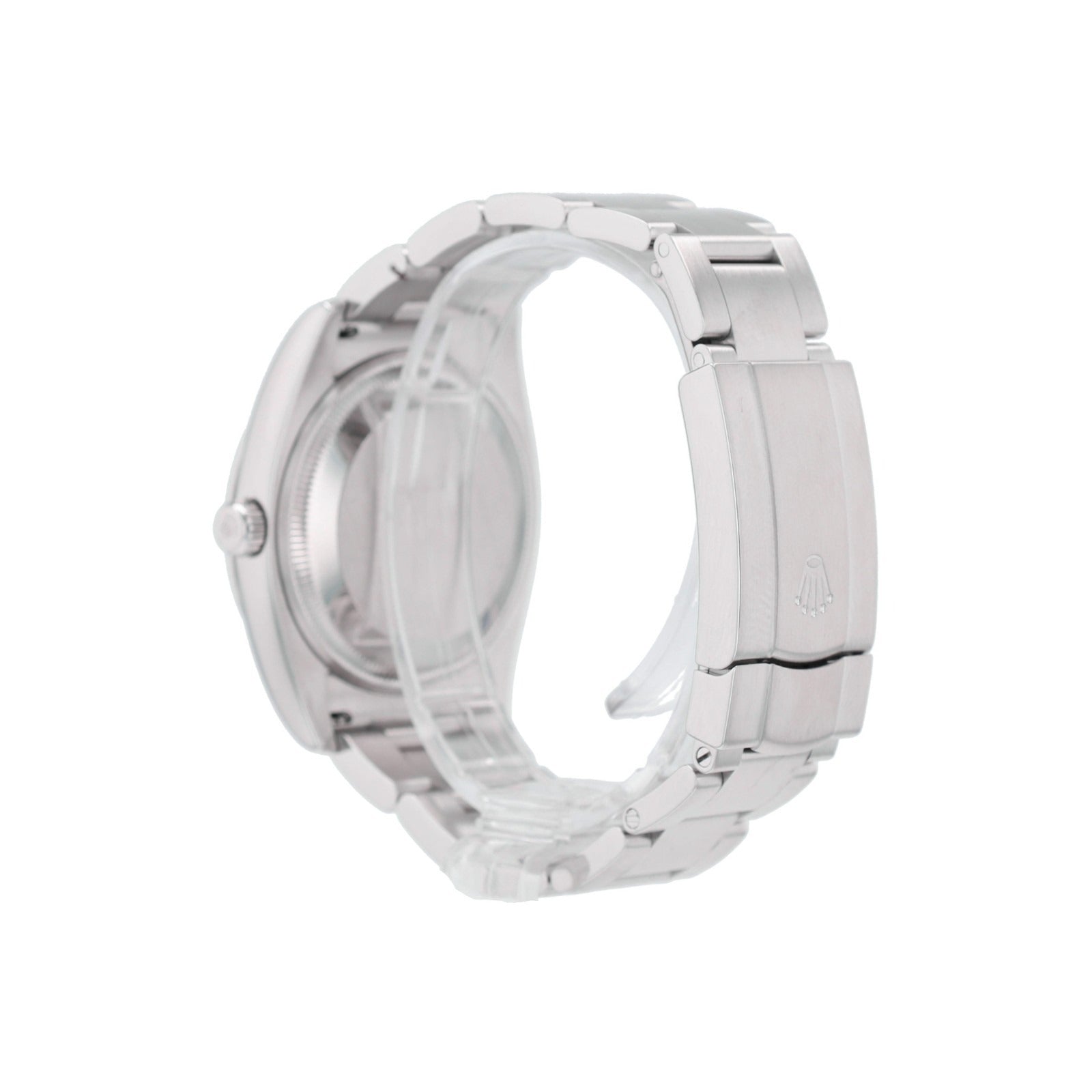 ROLEX Air-King 114200 Silver Index Arabic Dial Smooth Bezel Oyster Band Watch - Luxuriant Concierge