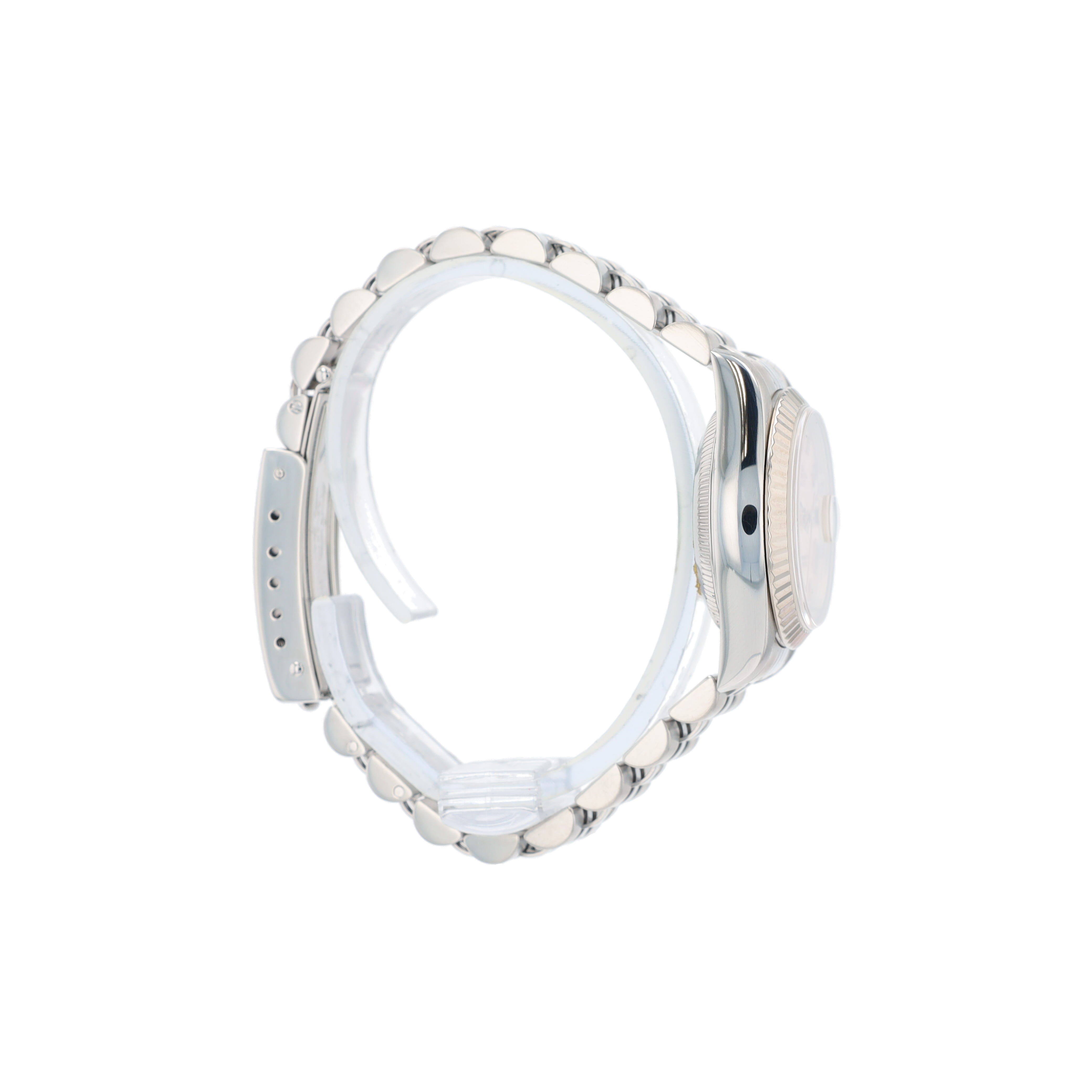 Rolex Datejust 79174 26mm White MOP Roman Dial Fluted Bezel Jubilee Band
