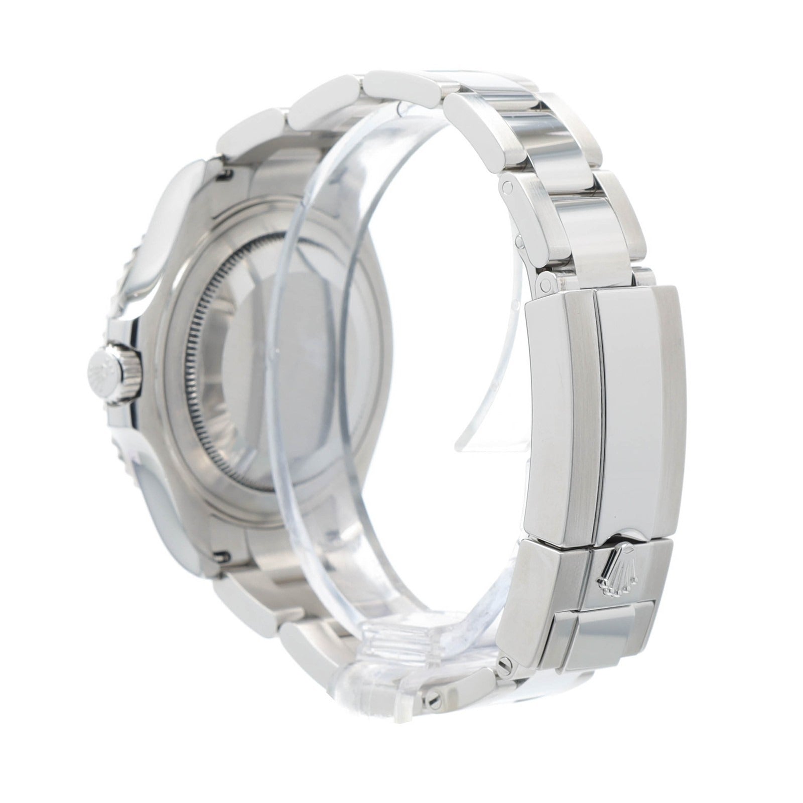 Rolex Ladies Yacht-Master 268622 Gray Dial Platinum & SS Oyster Watch 37mm - Luxuriant Concierge