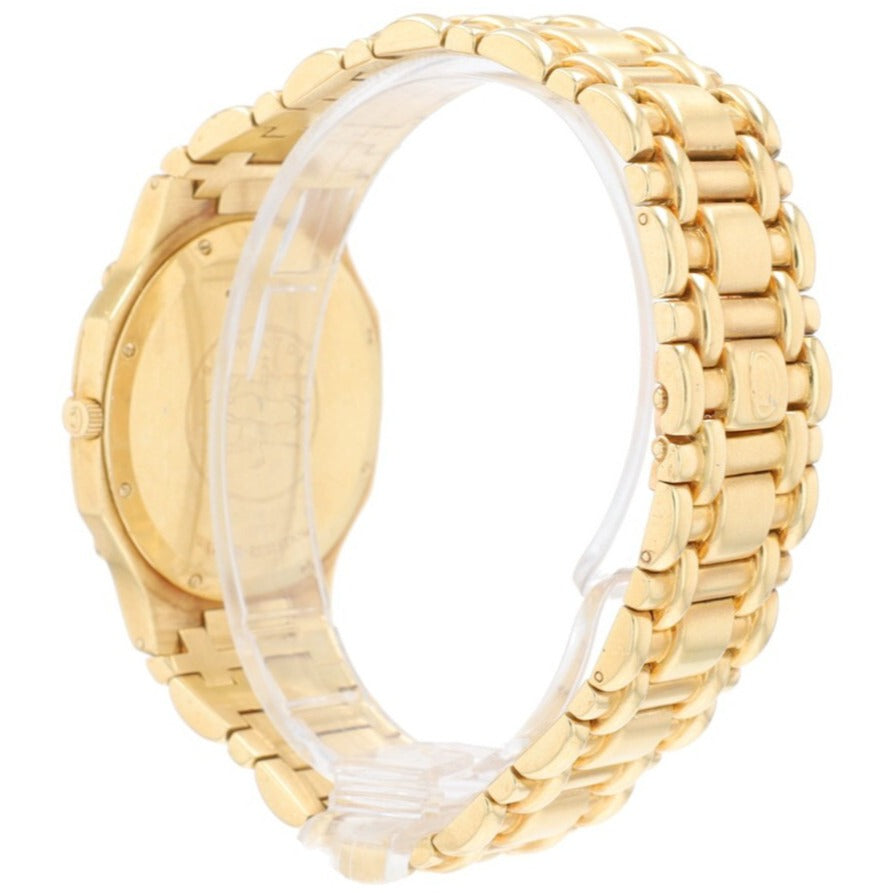 Concord Saratoga 18K Solid Yellow Gold Champagne Roman Numeral Dial Unisex Watch