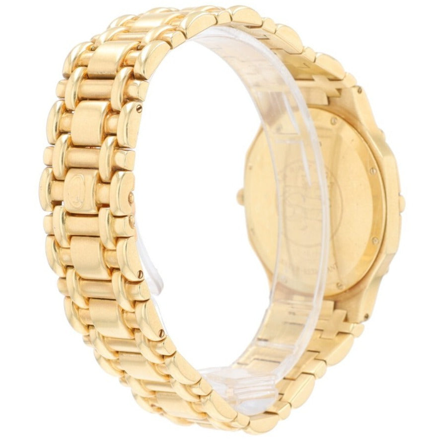 Concord Saratoga 18K Solid Yellow Gold Champagne Roman Numeral Dial Unisex Watch