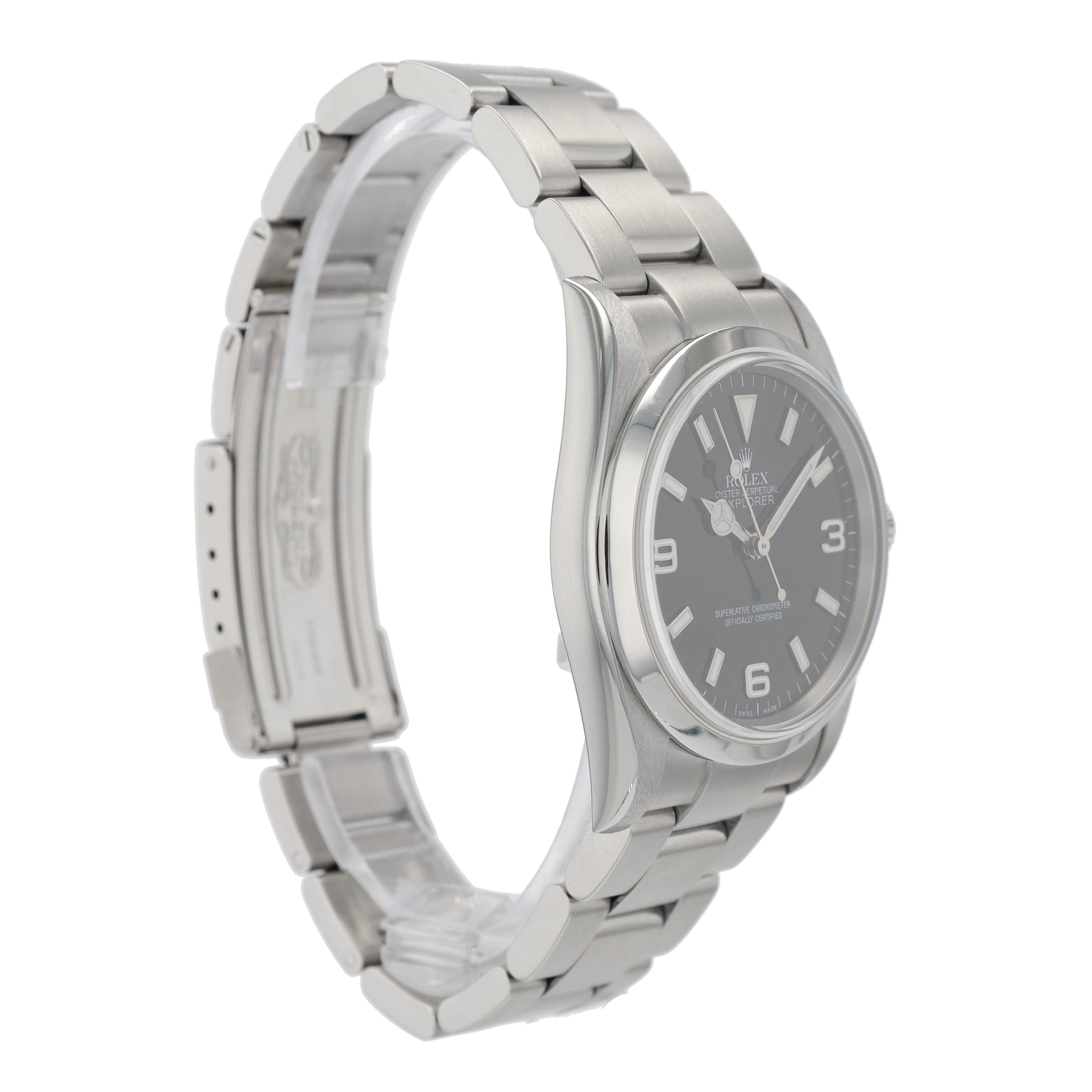 Rolex Explorer 114270 36mm Black Bar Index-Arabic Dial Oyster Band