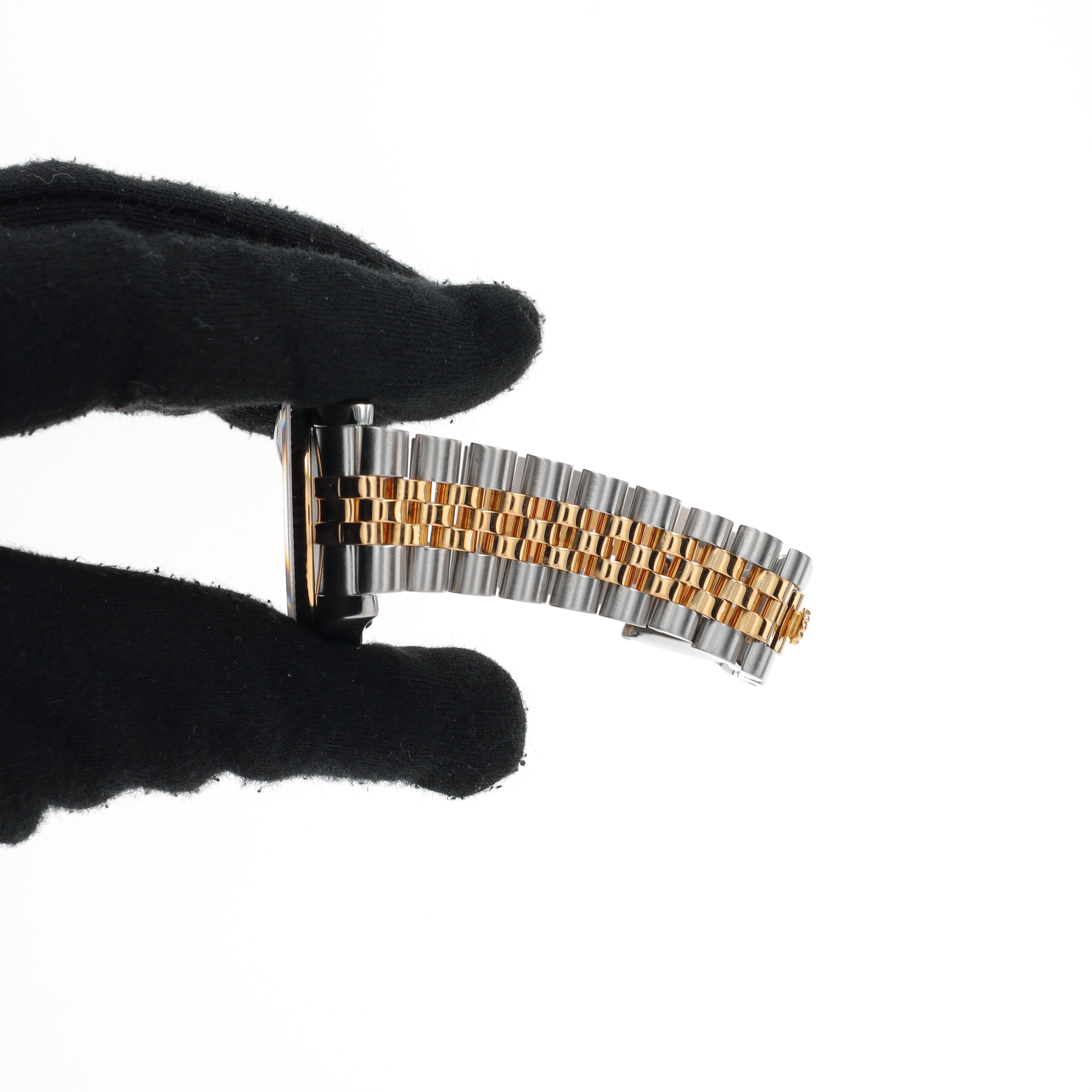 Rolex Datejust 116233 36mm Black Tuxedo Index Dial Fluted Bezel Jubilee Band - Luxuriant Concierge