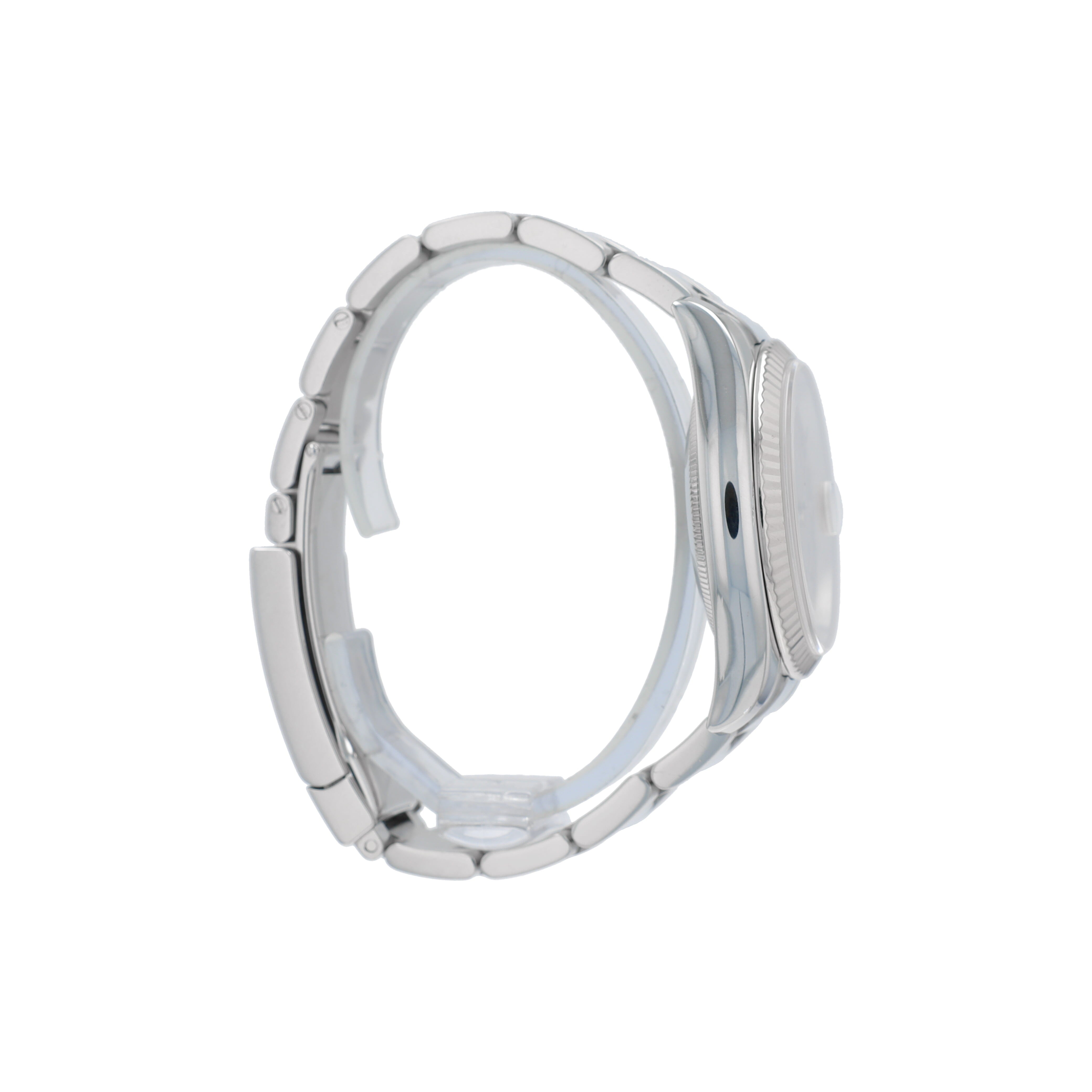 Rolex Datejust 116234 36mm Silver Roman Numeral Dial Fluted Bezel Oyster Band - Luxuriant Concierge