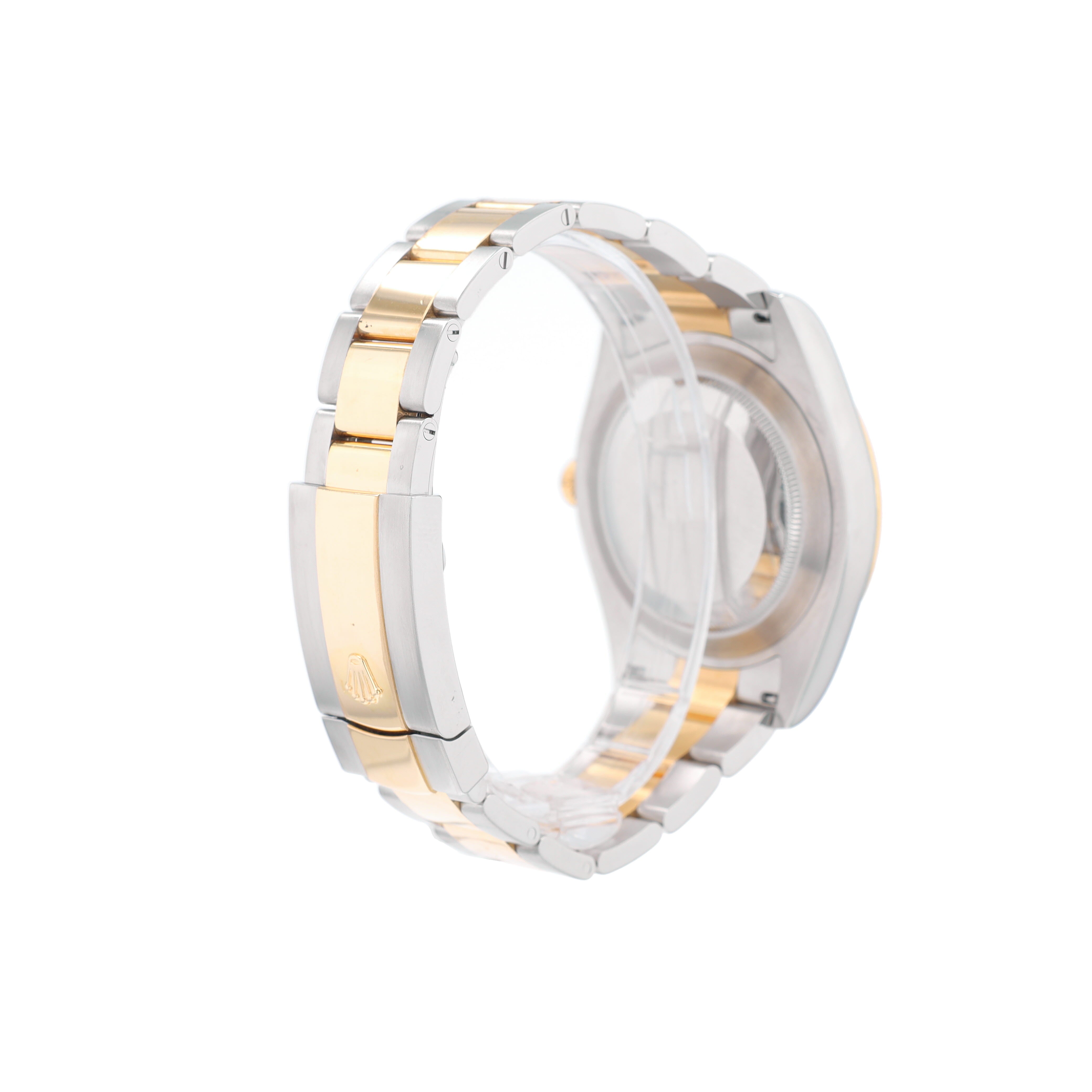 B&P Rolex Datejust 116333 41mm Champagne Luminous Index Dial Fluted Bezel Oyster Band - Luxuriant Concierge