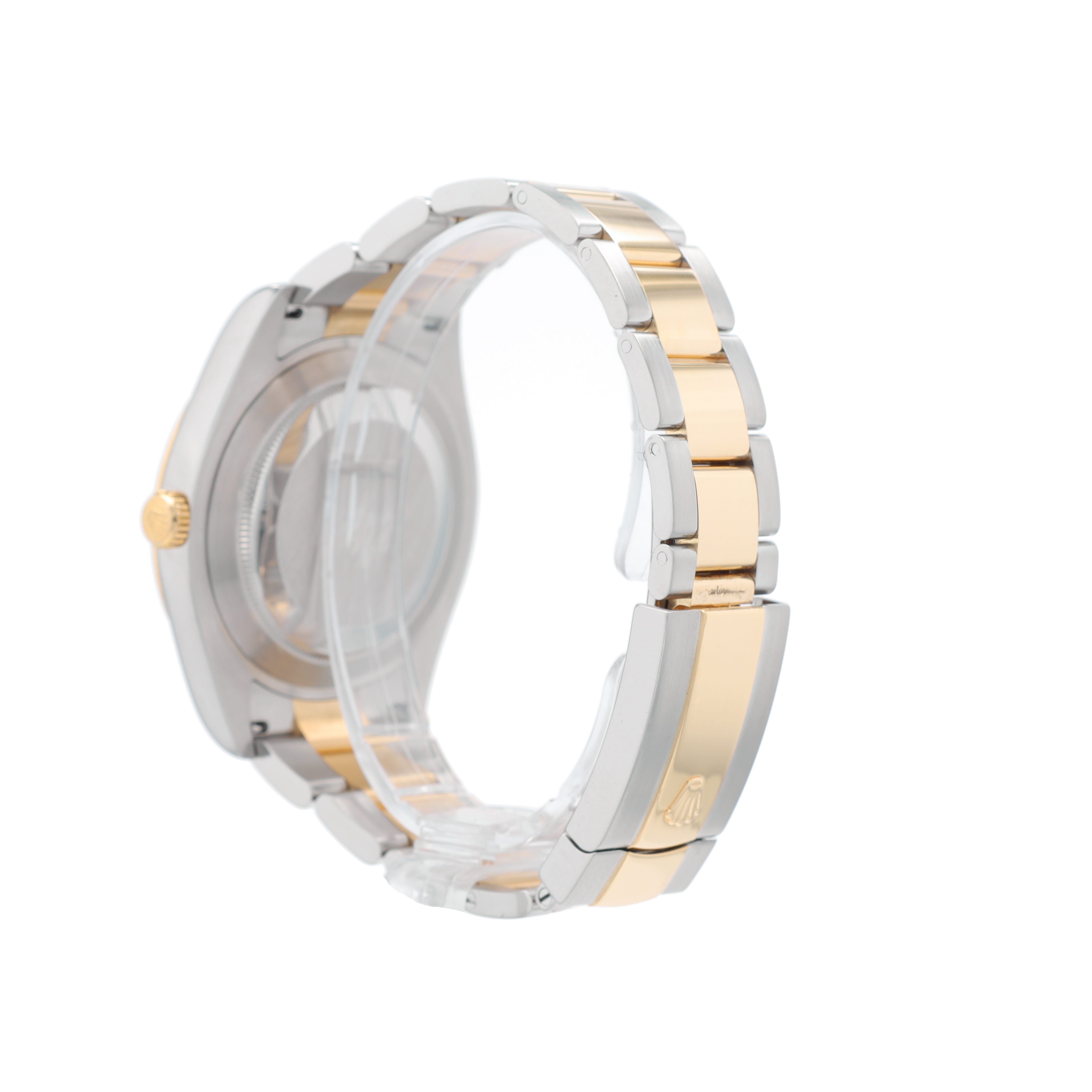 B&P Rolex Datejust II 116333 41mm Champagne Diamonds Dial Fluted Bezel Oyster Band - Luxuriant Concierge