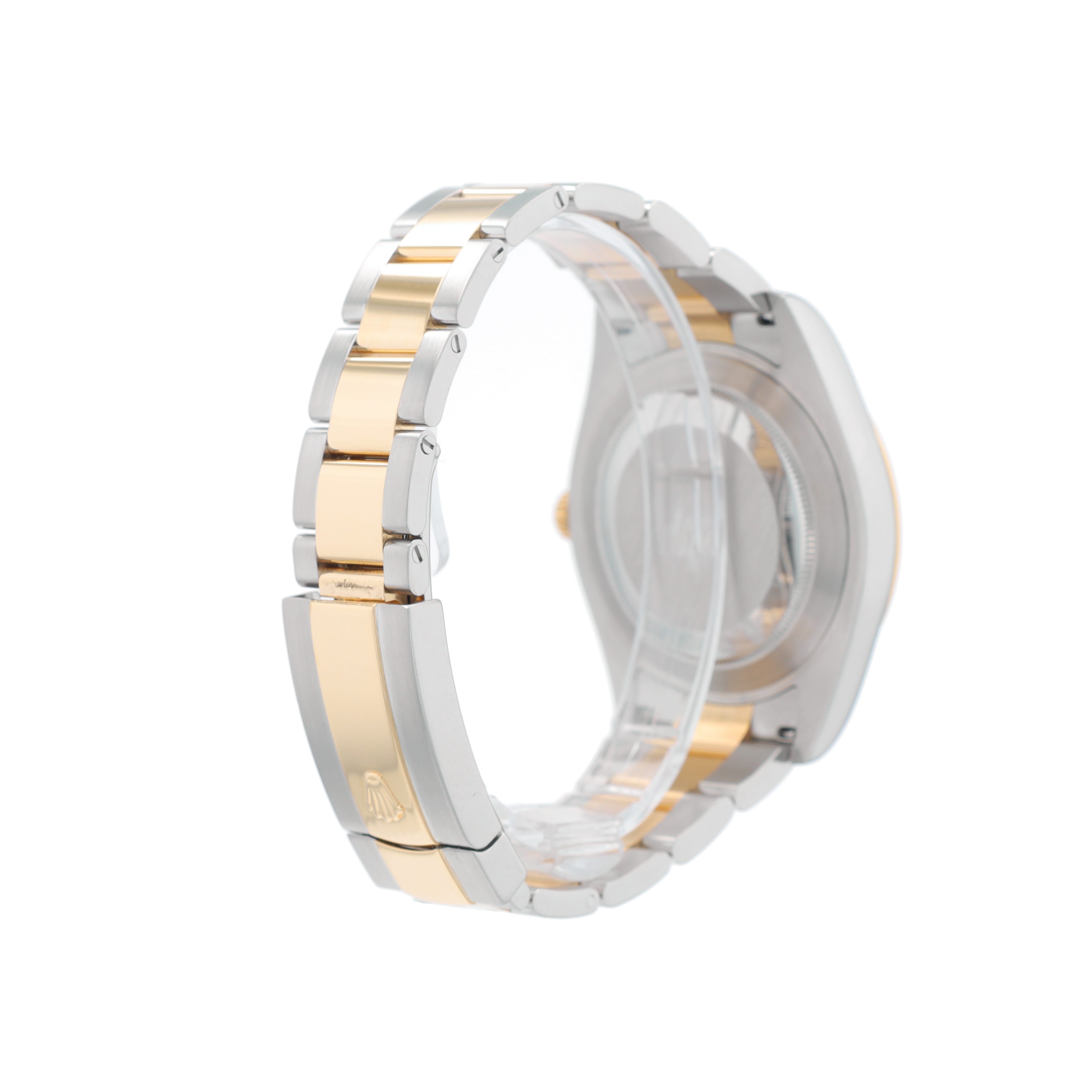 B&P Rolex Datejust II 116333 41mm Champagne Diamonds Dial Fluted Bezel Oyster Band - Luxuriant Concierge