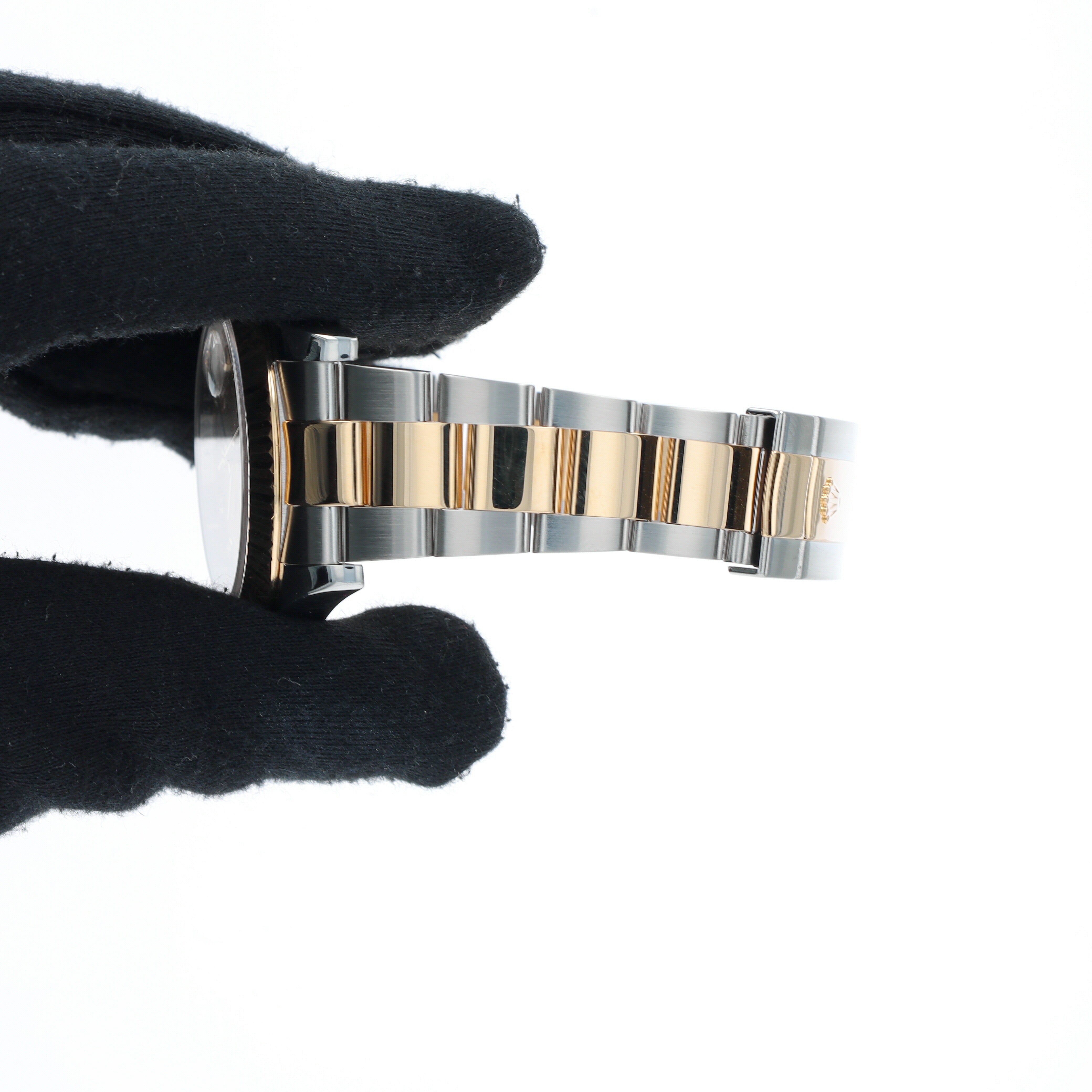 B&P Rolex Datejust II 116333 41mm Champagne Diamonds Dial Fluted Bezel Oyster Band - Luxuriant Concierge