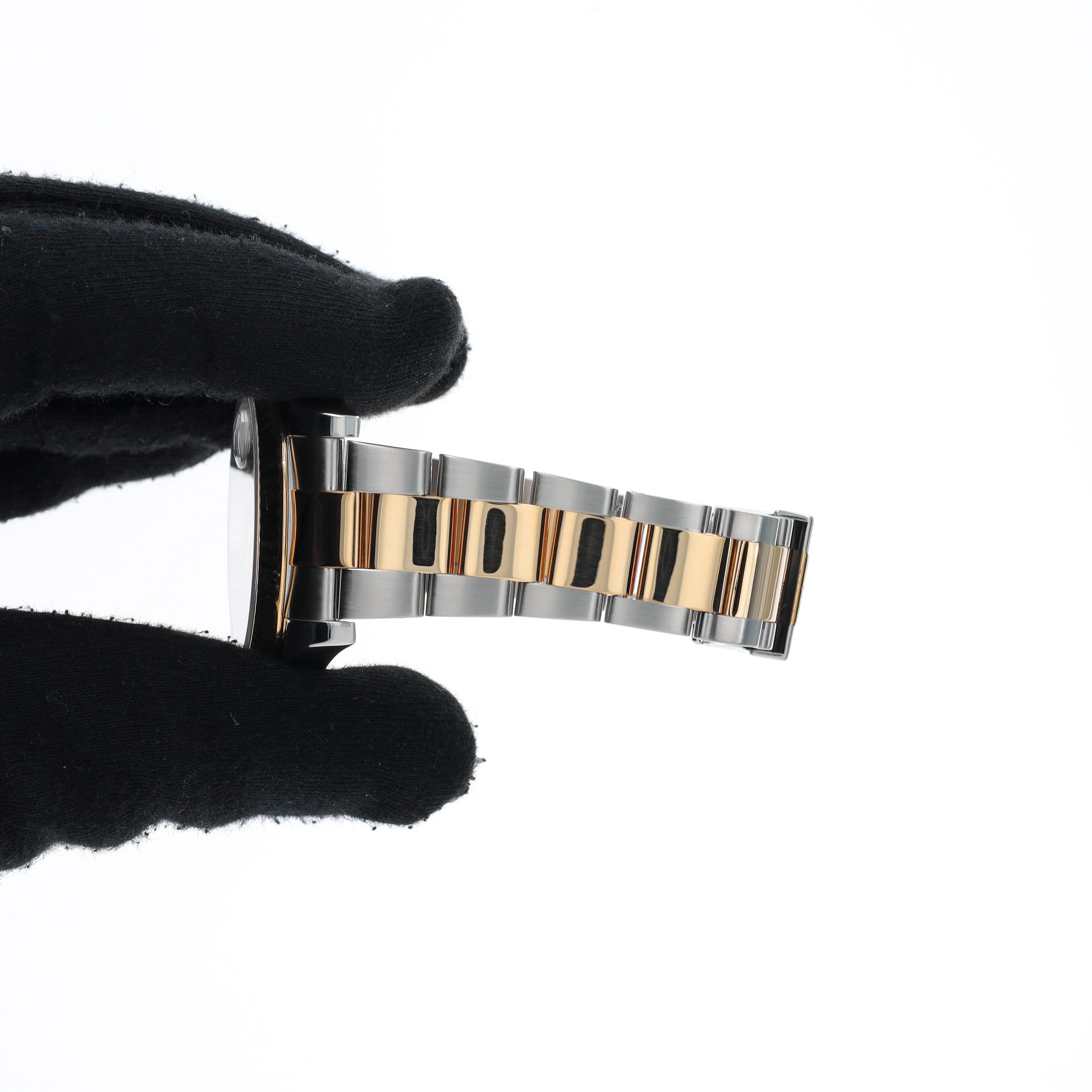 Rolex Datejust II 116333 41mm Black Diamonds Dial Fluted Bezel Oyster Band - Luxuriant Concierge