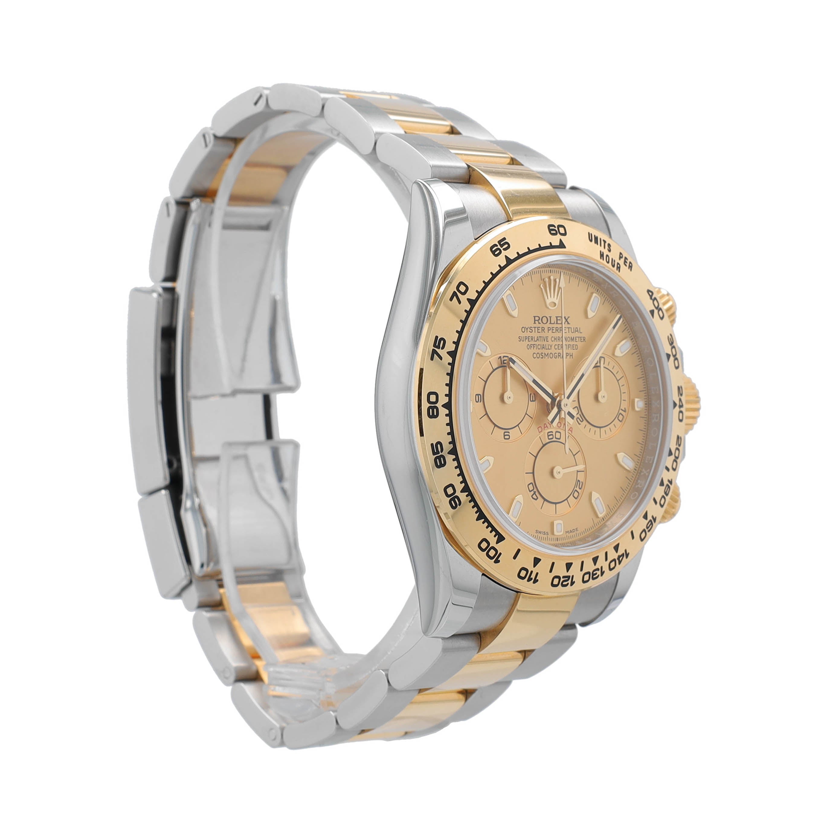 Rolex Daytona 116503 Watch 18K Yellow Gold & Steel Champagne Mens Watch BOX&CERT