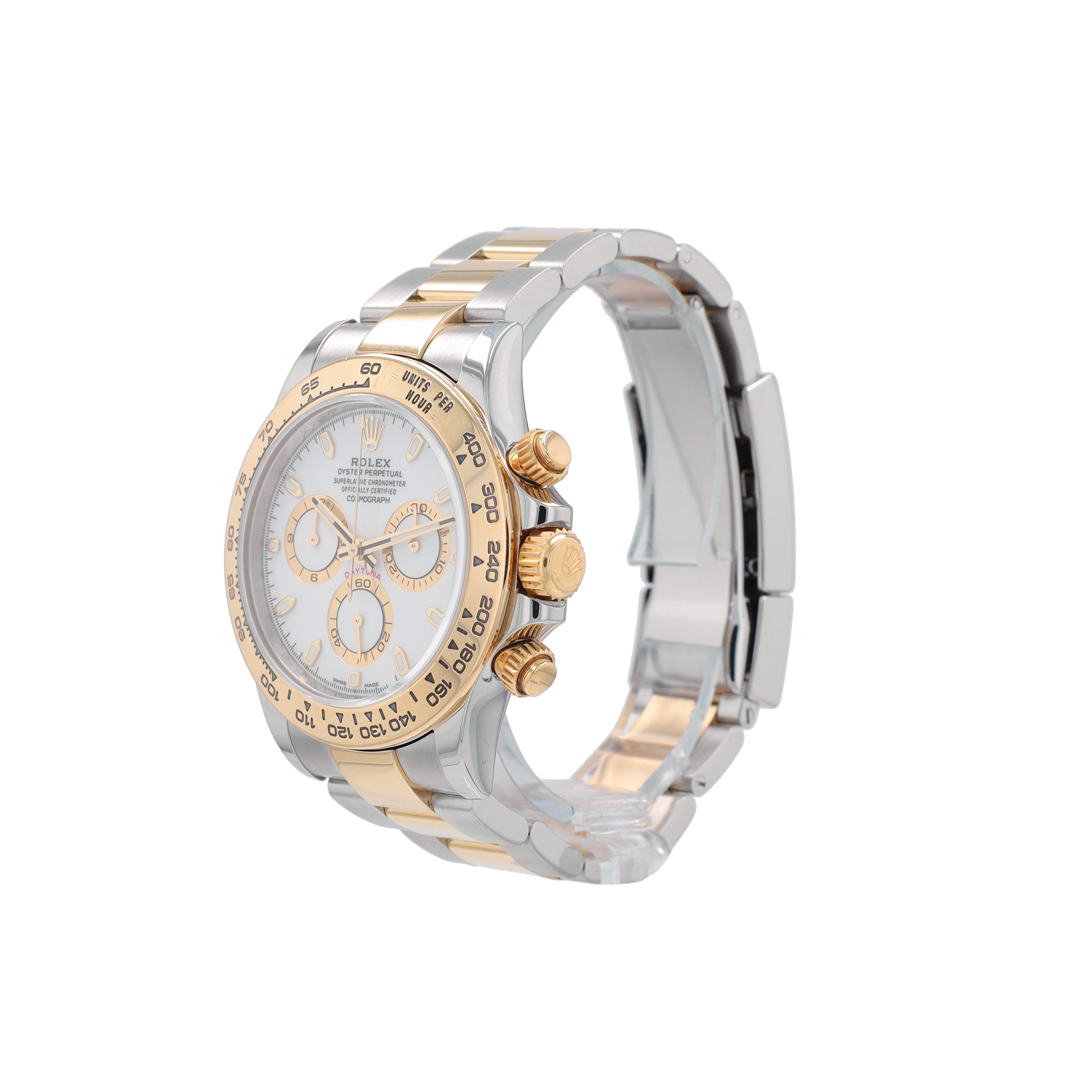 Rolex Daytona 116503 40mm White Small Luminous Index Dial Tachymetre Bezel Oyster Band