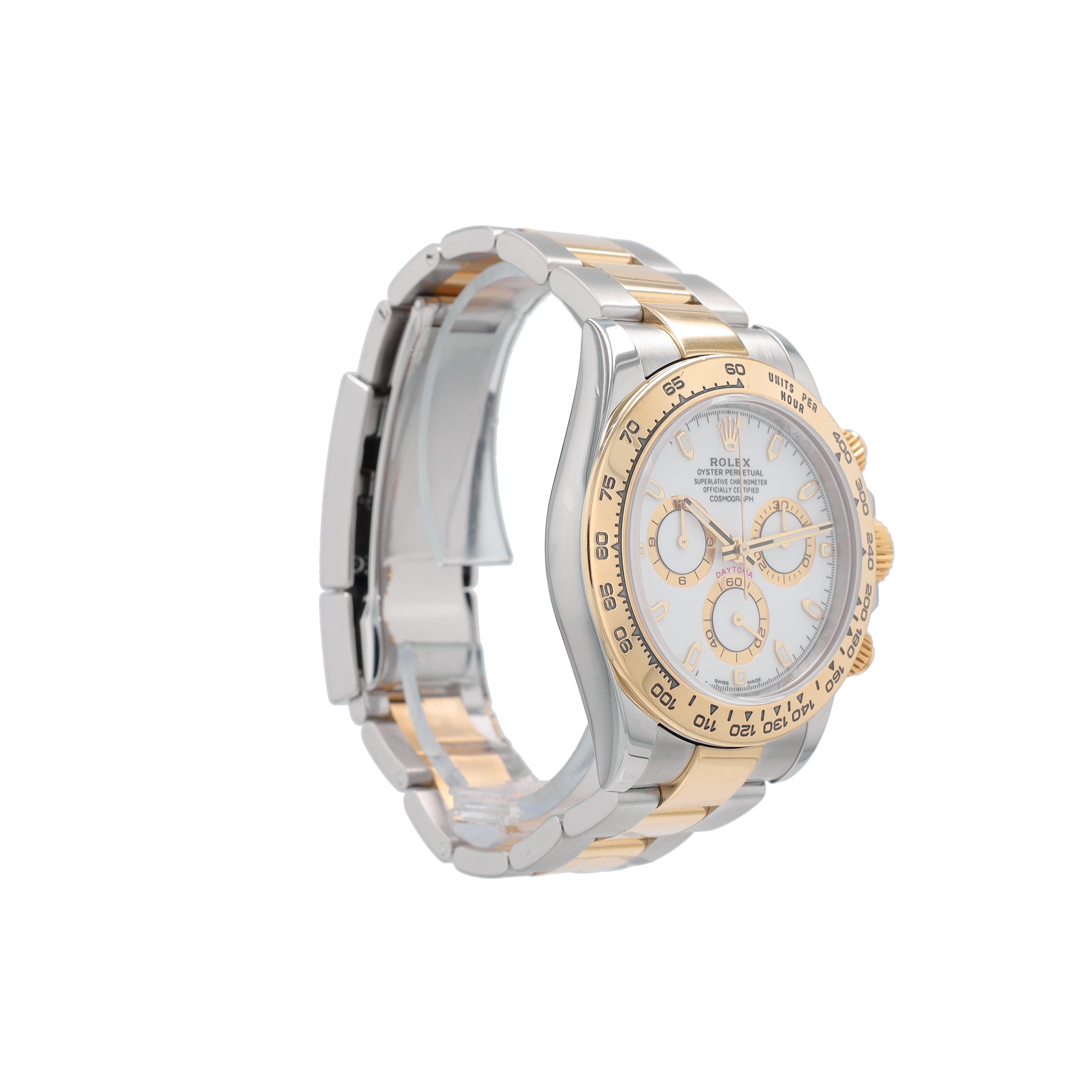 Rolex Daytona 116503 40mm White Small Luminous Index Dial Tachymetre Bezel Oyster Band