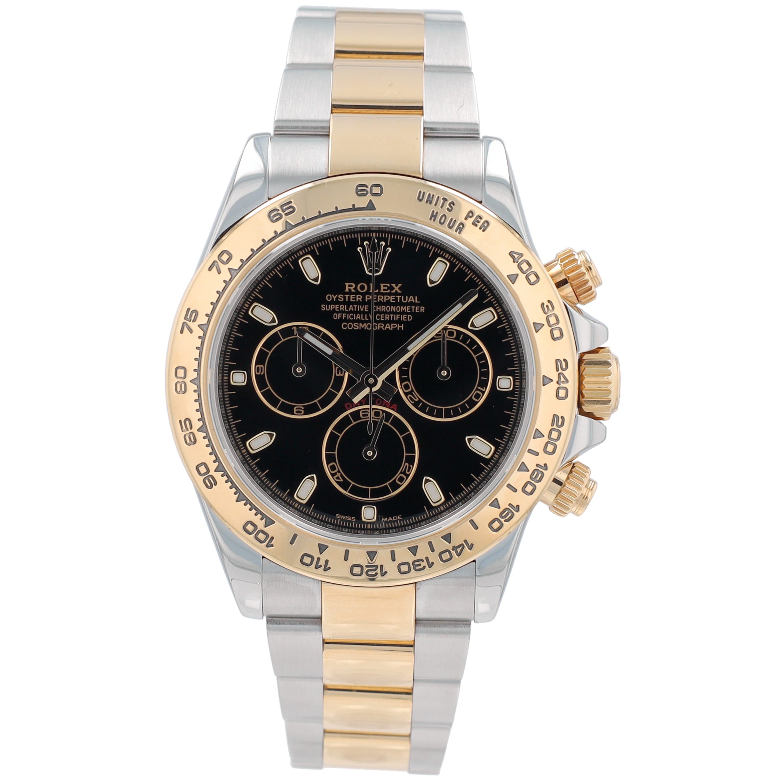 B&P Rolex Daytona 116503 40mm Black Luminous Dial Tachymeter Bezel Oyster Band - Luxuriant Concierge