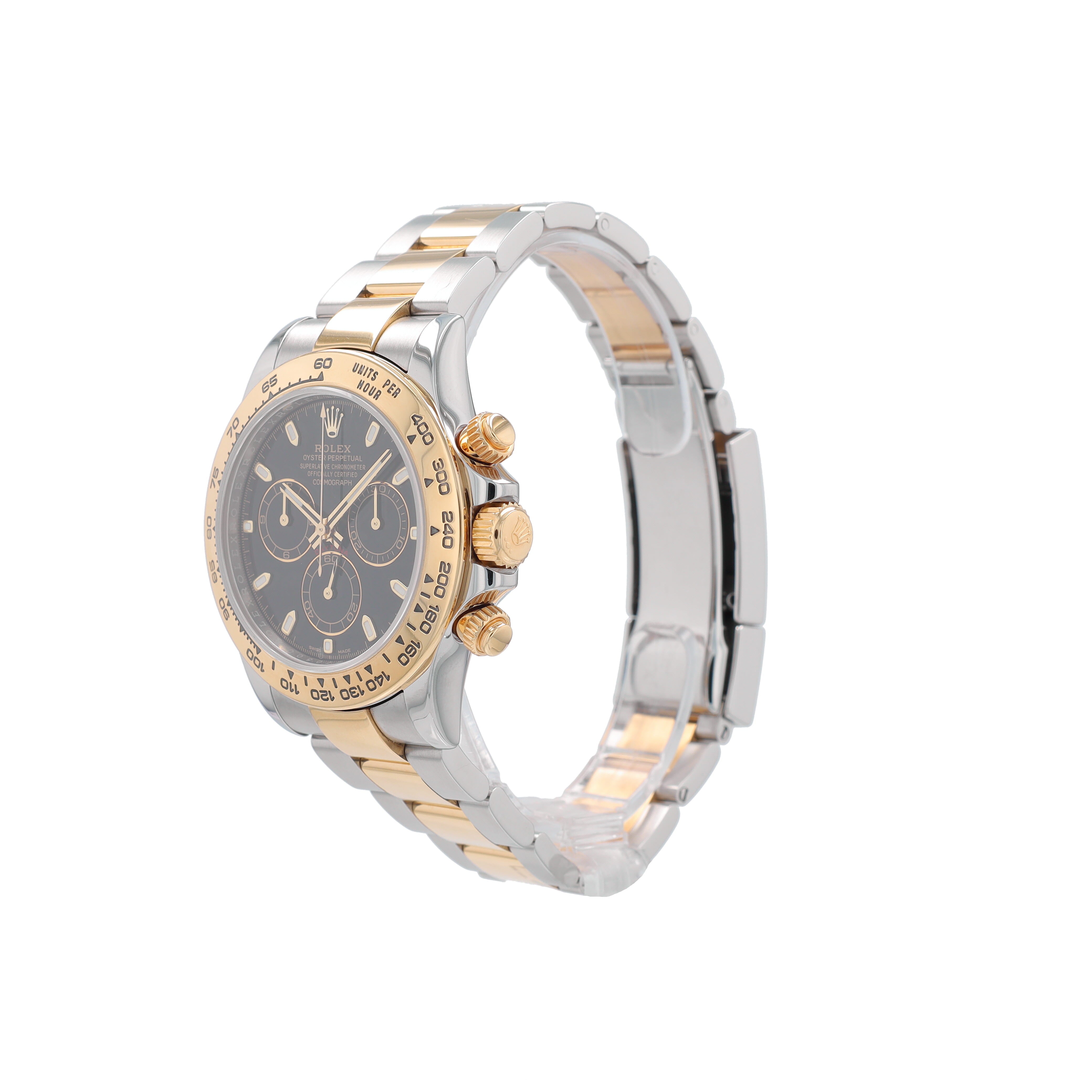 B&P Rolex Daytona 116503 40mm Black Luminous Dial Tachymeter Bezel Oyster Band