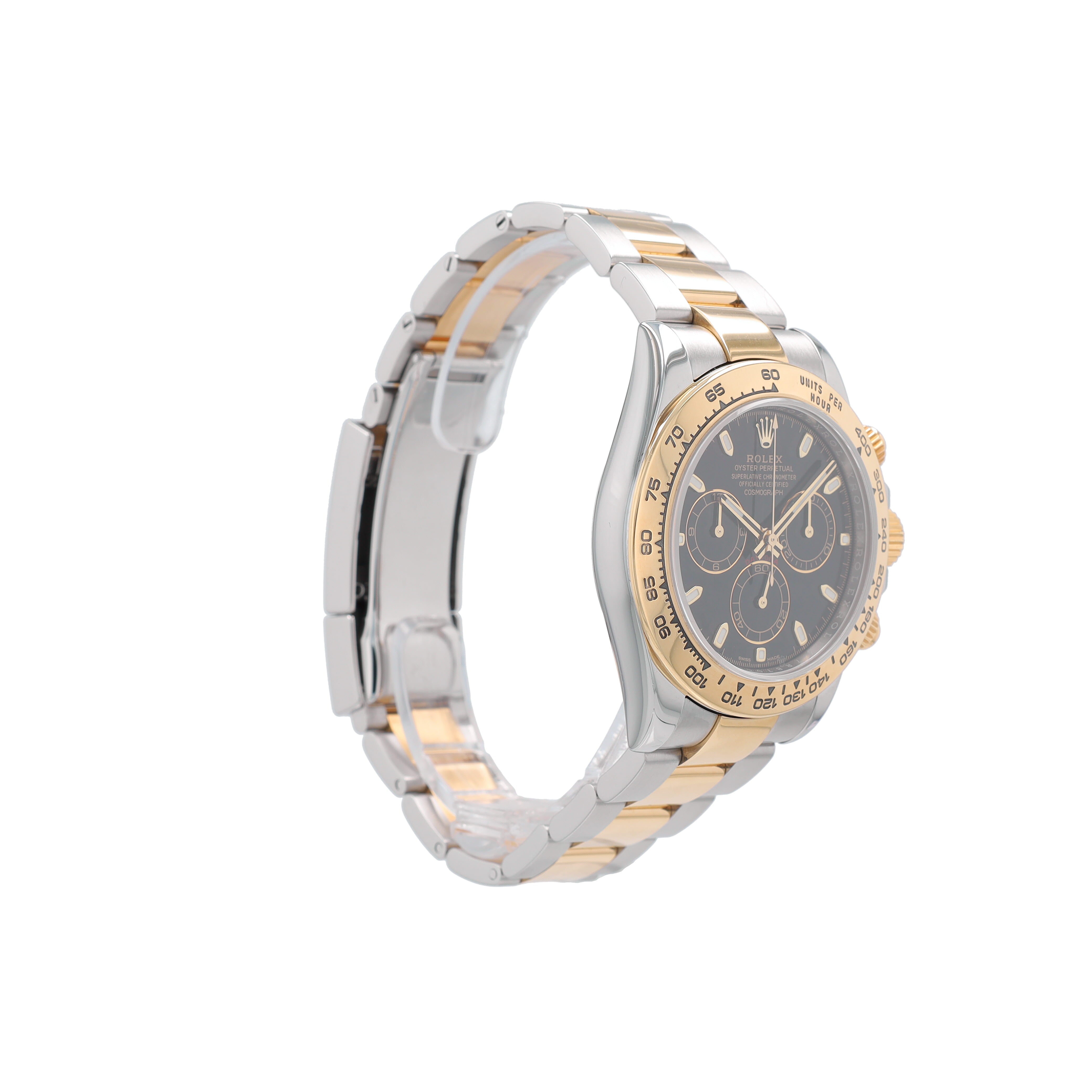B&P Rolex Daytona 116503 40mm Black Luminous Dial Tachymeter Bezel Oyster Band