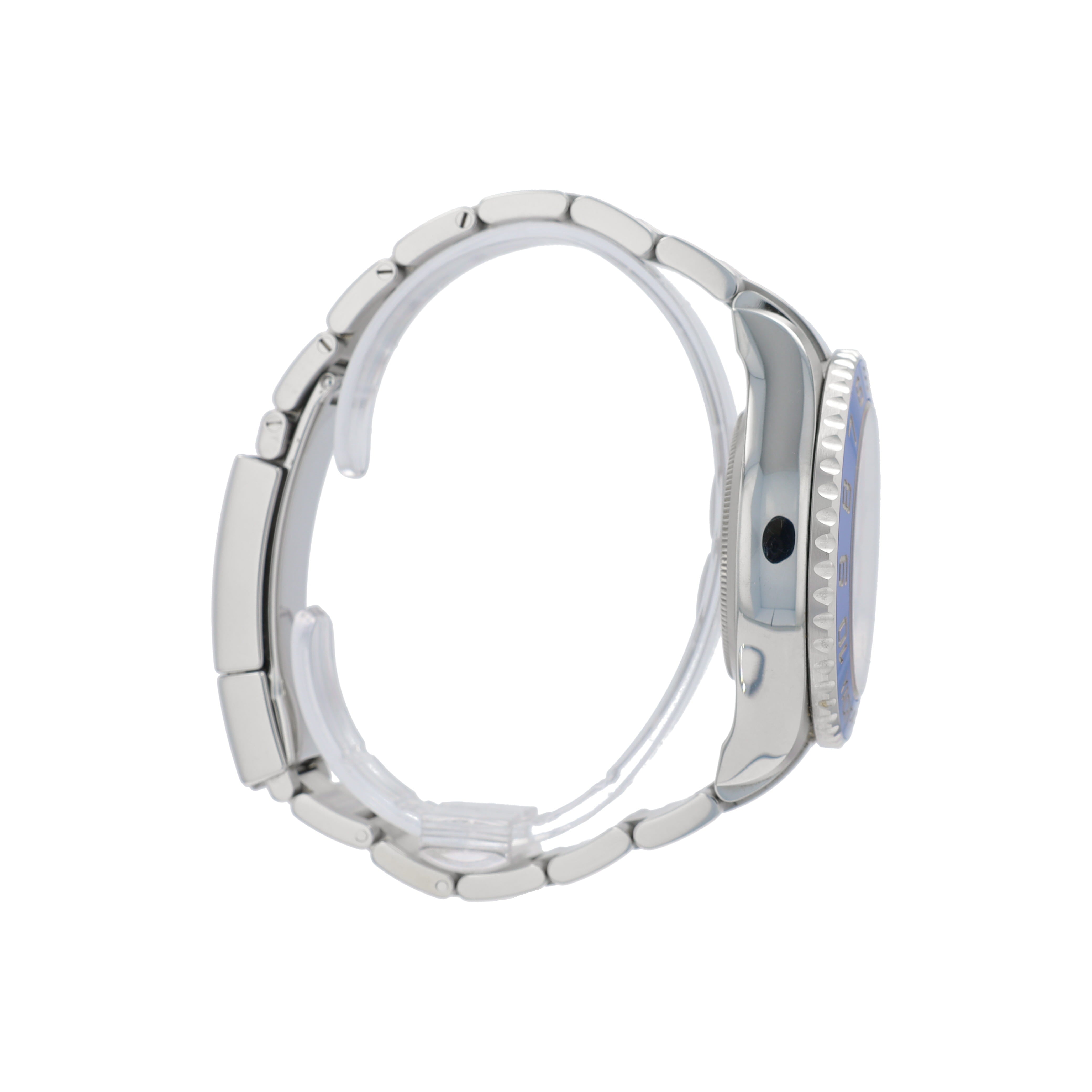 B&P Rolex Yacht-Master II 116680 44mm White Luminous Dial Rotating Bezel with Blue Insert Bezel Oyster Band - Luxuriant Concierge
