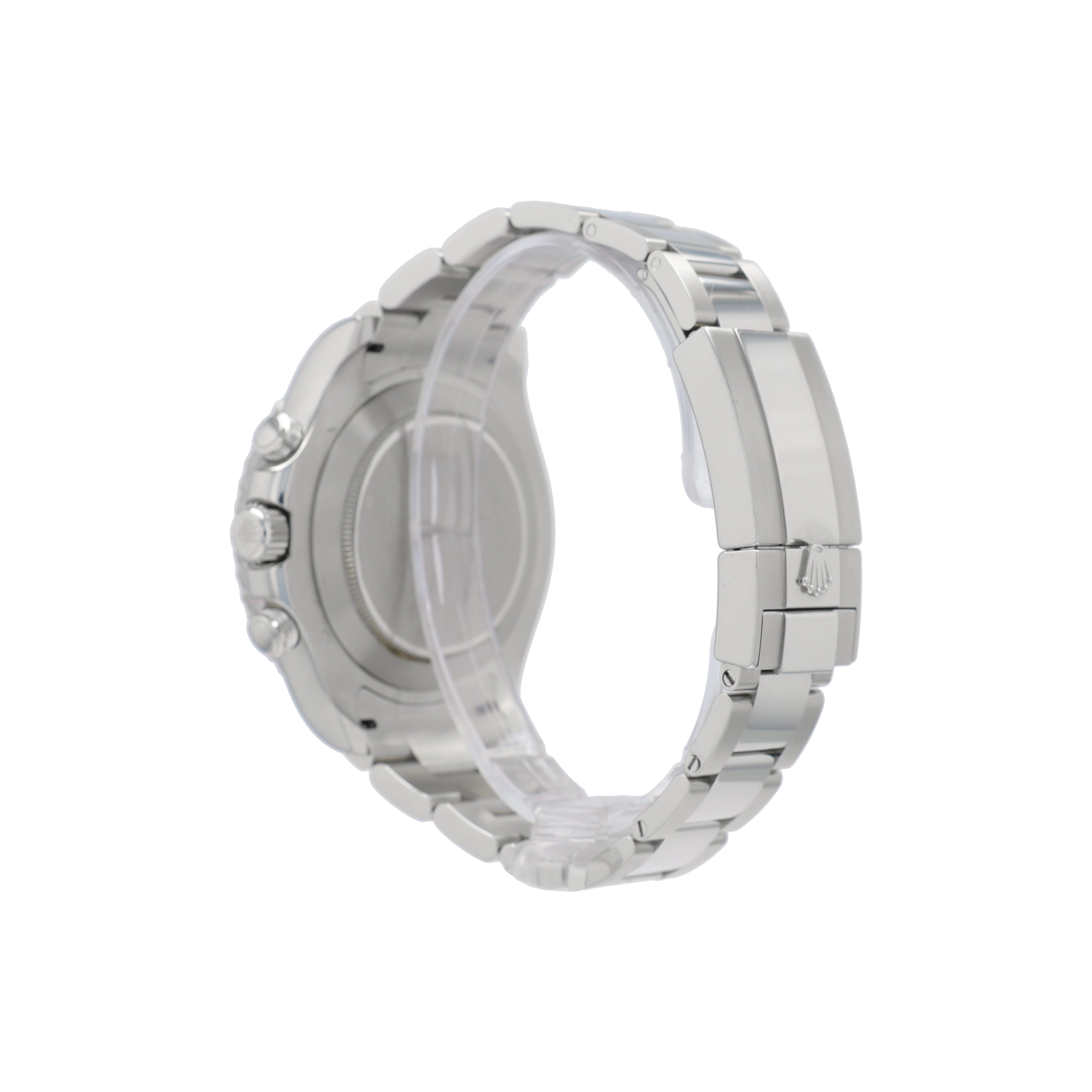 B&P Rolex Yacht-Master II 116680 44mm White Luminous Dial Rotating Bezel with Blue Insert Bezel Oyster Band - Luxuriant Concierge