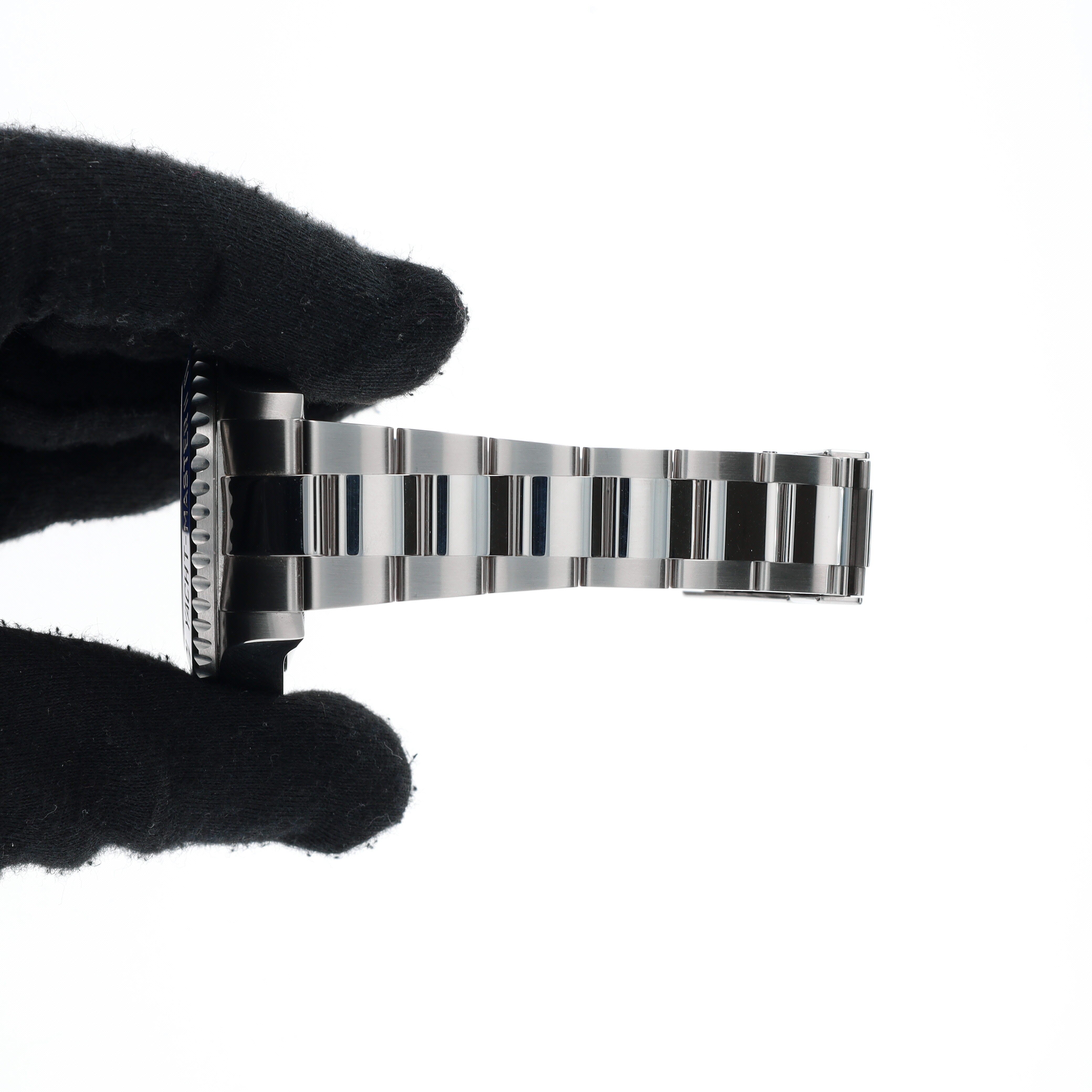 B&P Rolex Yacht-Master II 116680 44mm White Luminous Dial Rotating Bezel with Blue Insert Bezel Oyster Band - Luxuriant Concierge