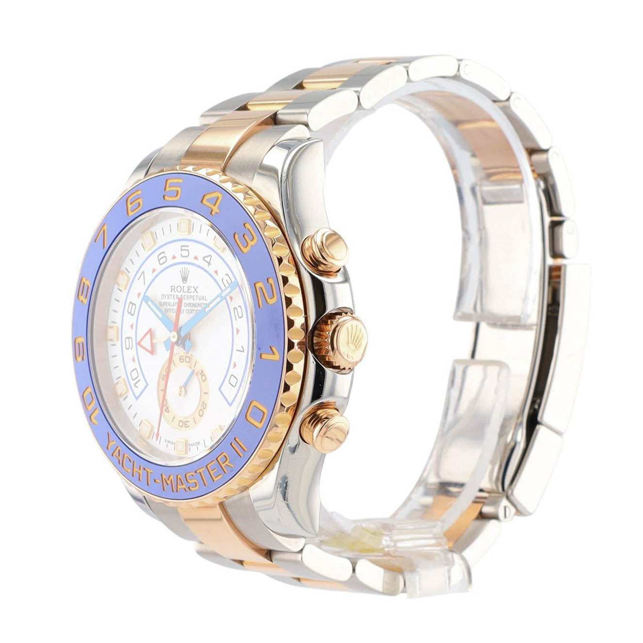 Rolex Yacht-Master II 116681M 44mm White Luminous Dial Rotatable Ceramic Bezel Oyster Band