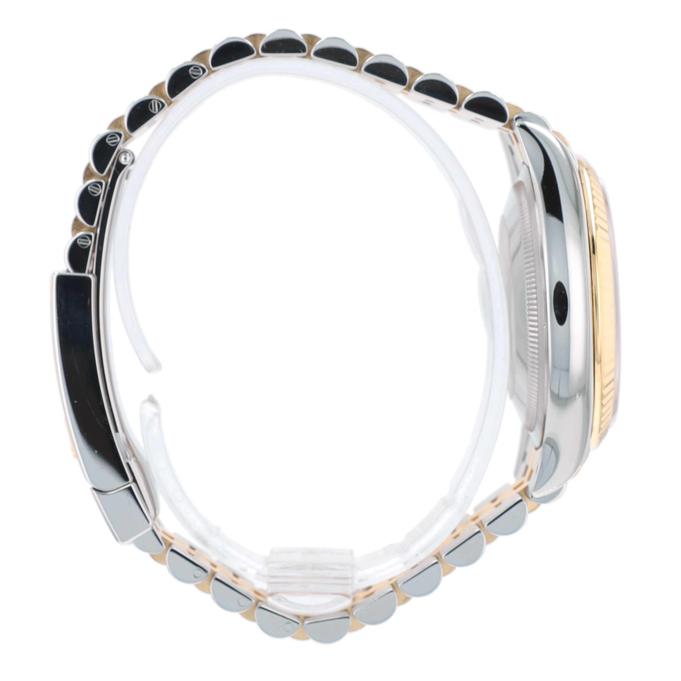 Rolex Datejust 126233 Two-Tone Champagne Motif Index Dial Fluted 36mm Mens Watch - Luxuriant Concierge